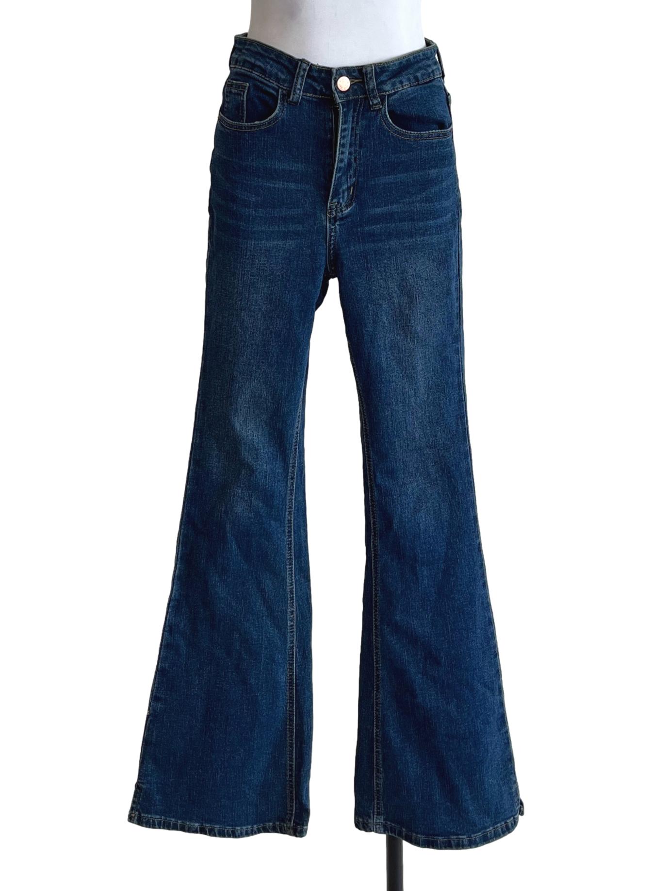 Denim Blue Flare Jeans