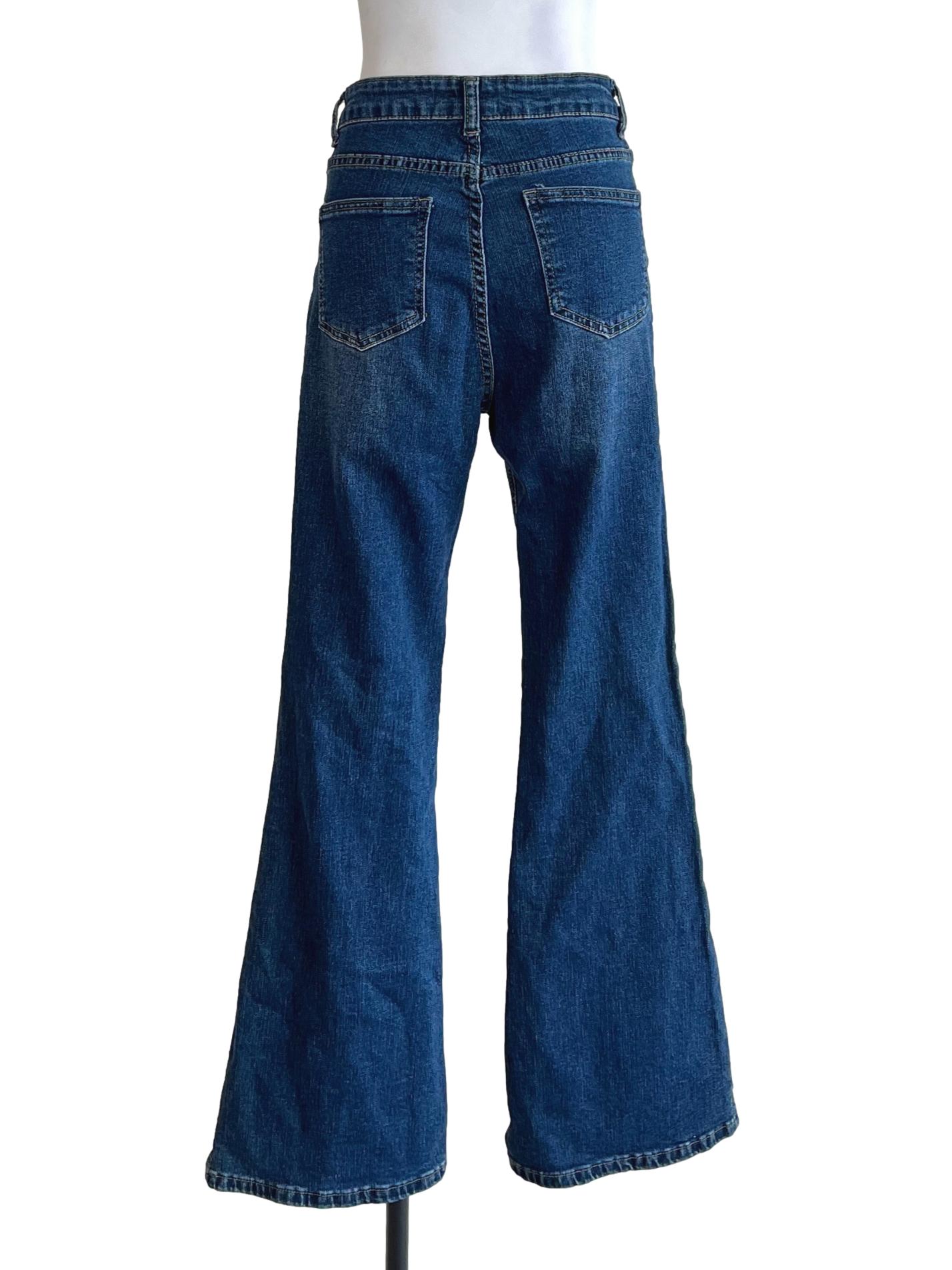 Denim Blue Flare Jeans