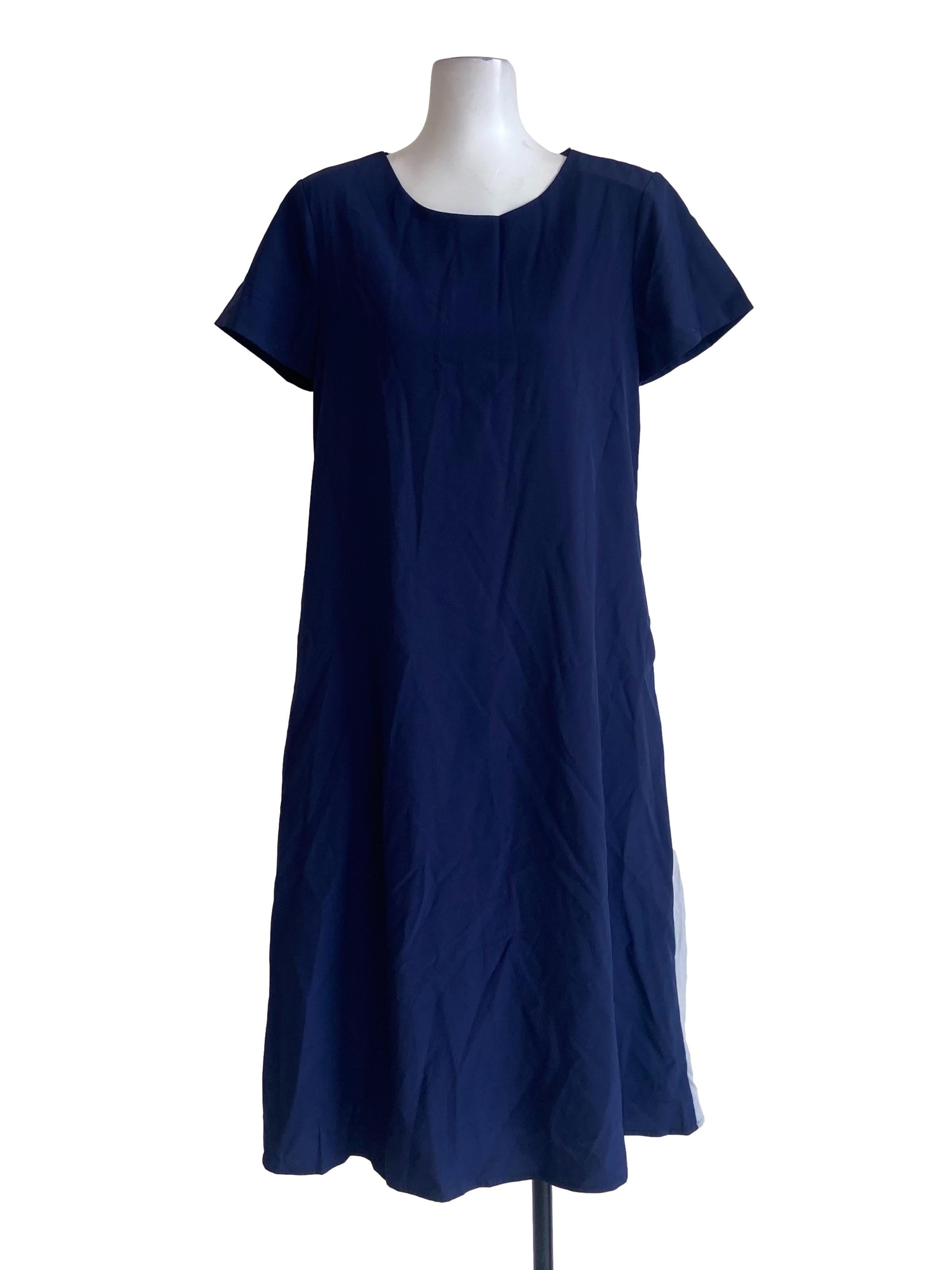 Navy Blue Empire Dress