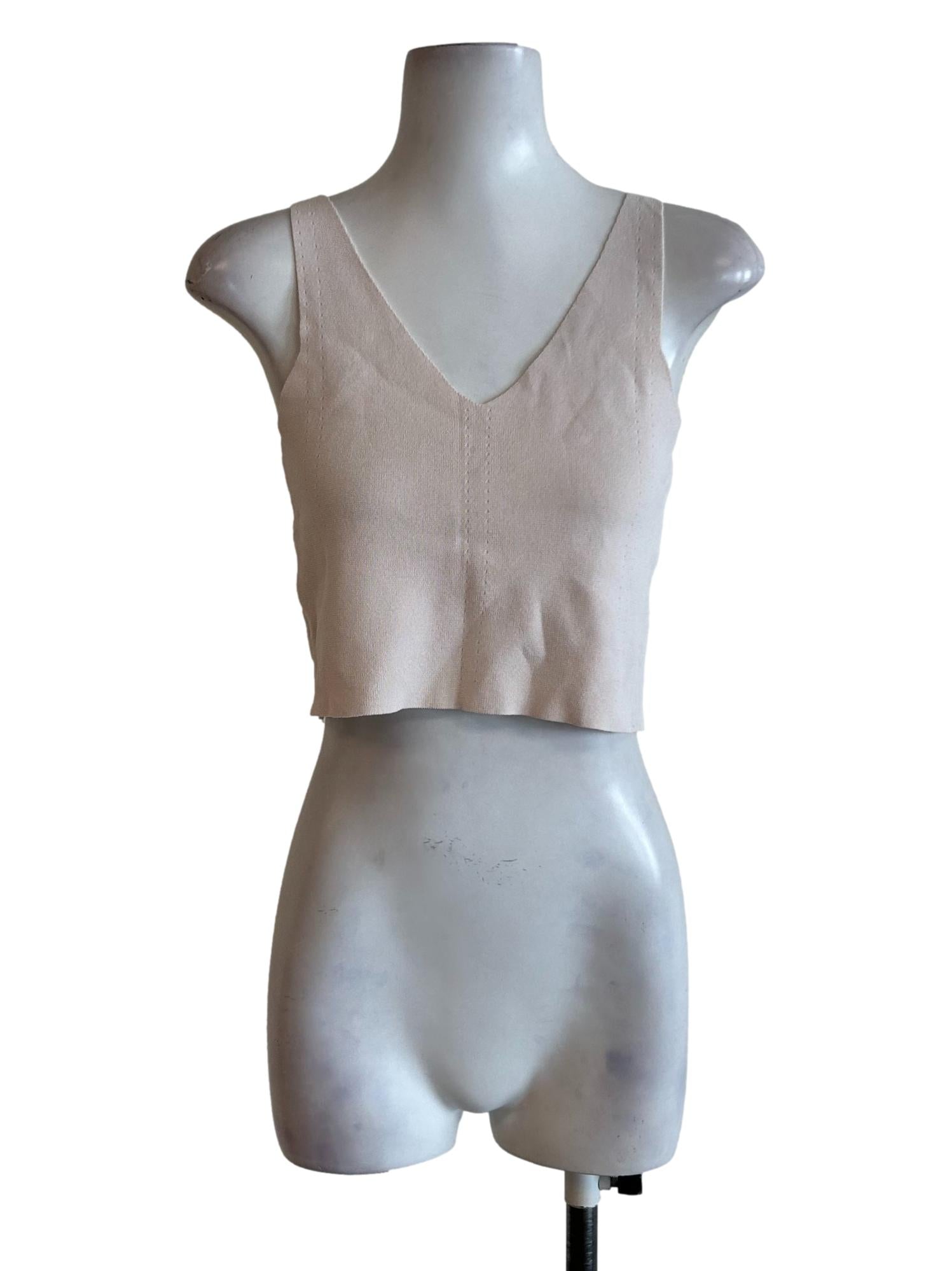 Coconut White Sleeveless Top
