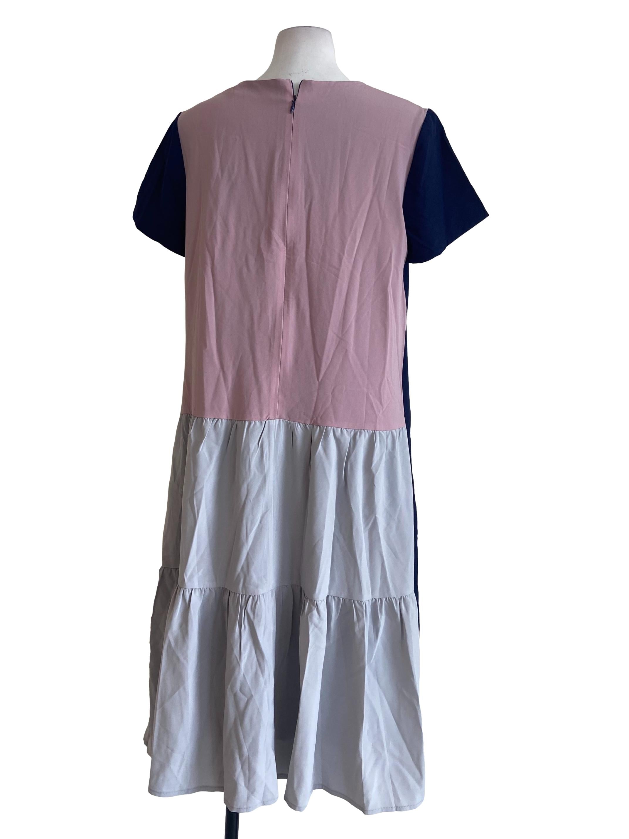 Navy Blue Empire Dress