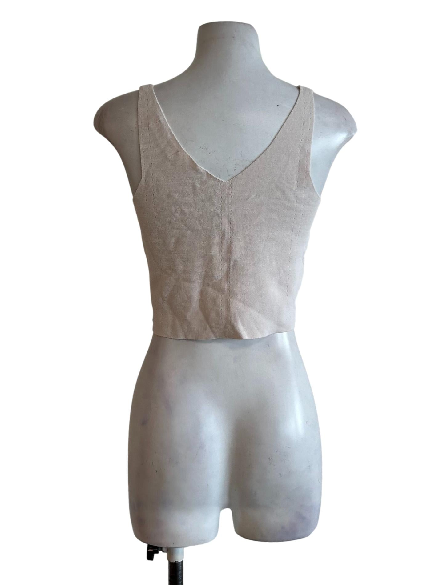 Coconut White Sleeveless Top