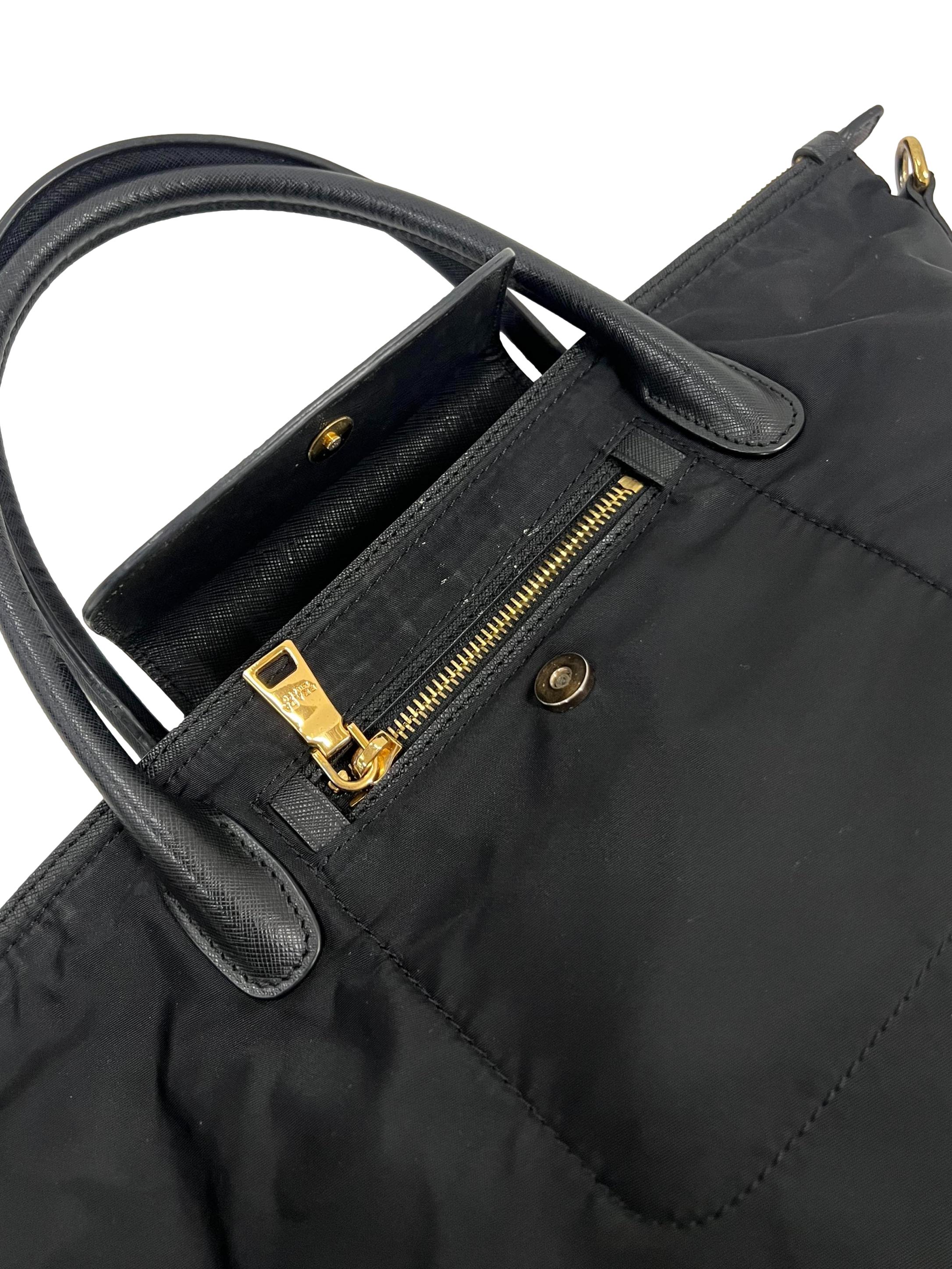 Black Tessuto Nylon Bag