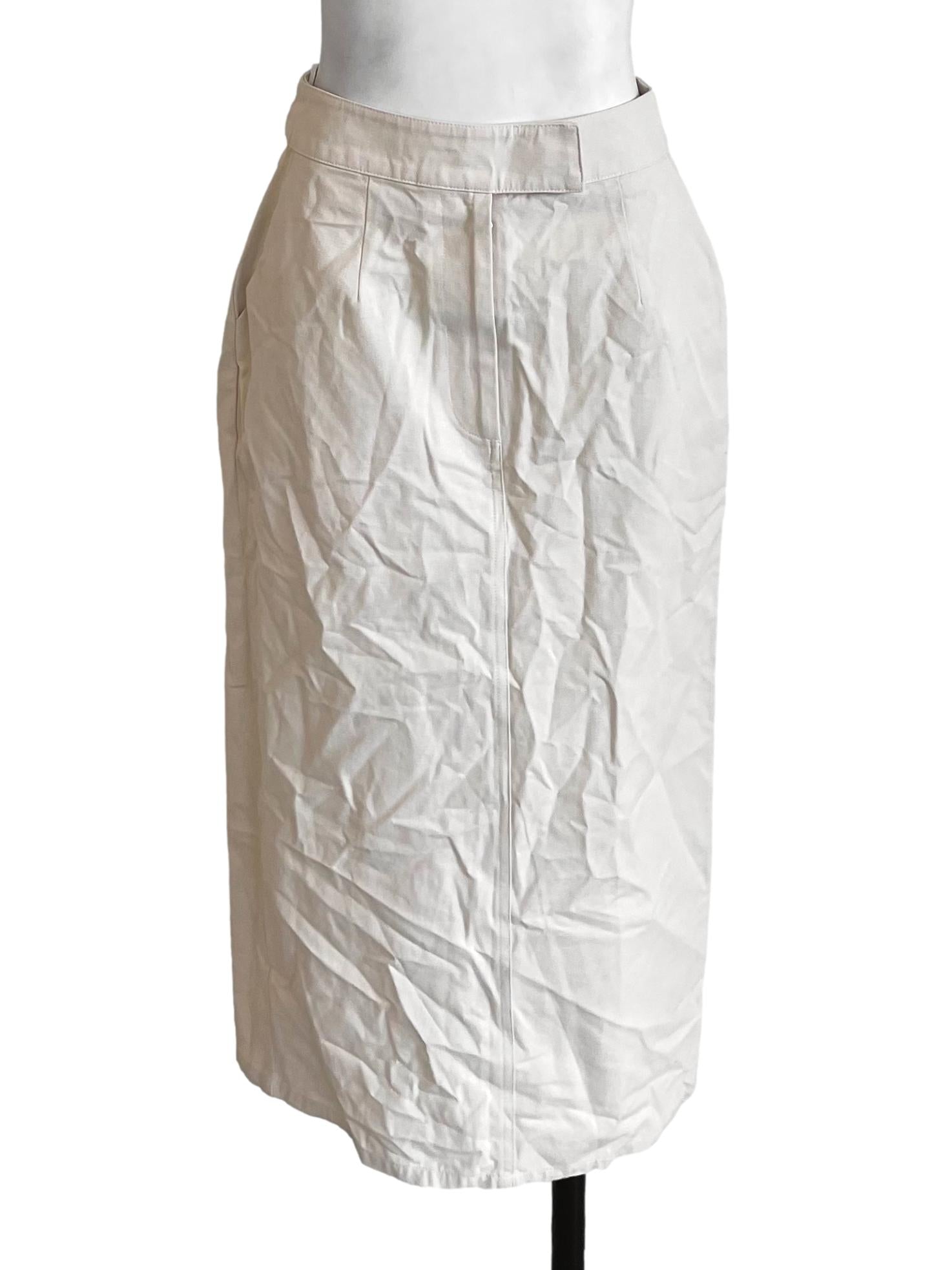 Cotton Straight-Cut Skirt OSN
