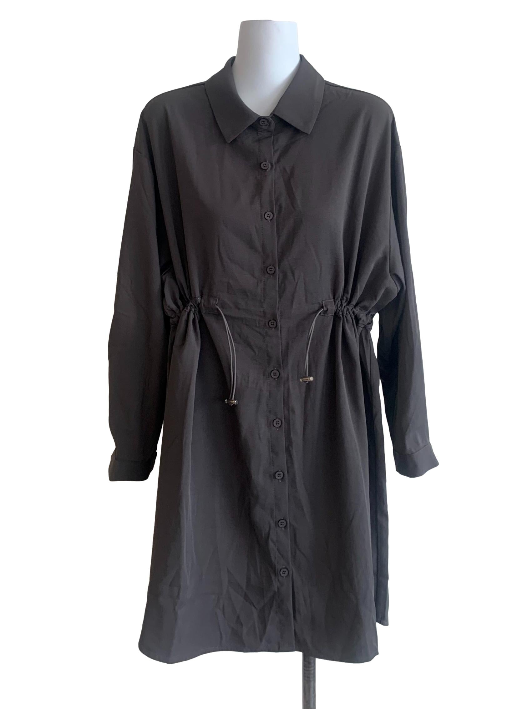 Anchor Grey Shirt Dress