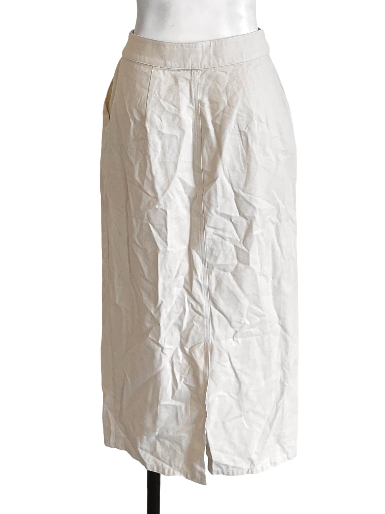 Cotton Straight-Cut Skirt OSN