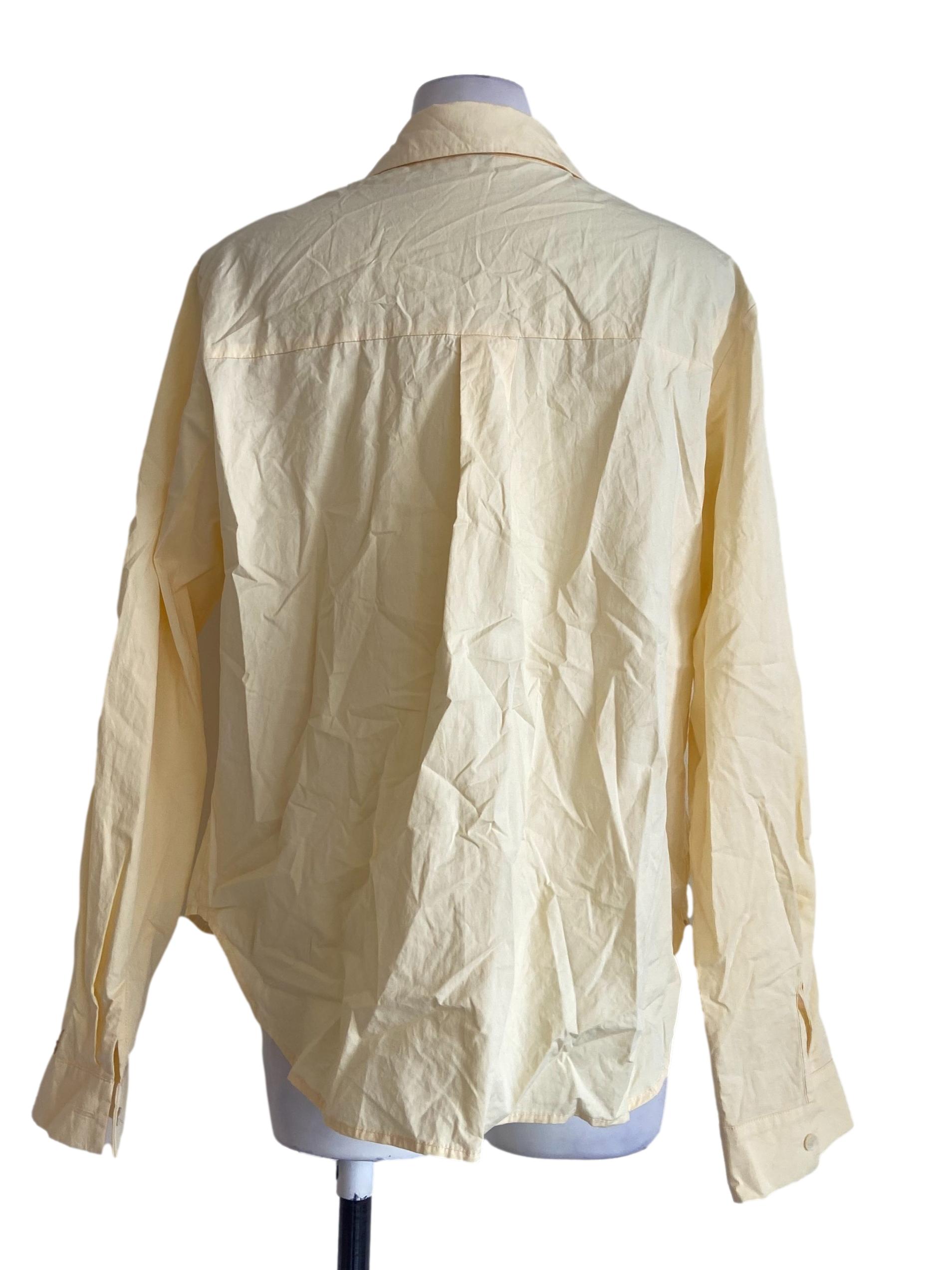 Banana Yellow Button Down Blouse
