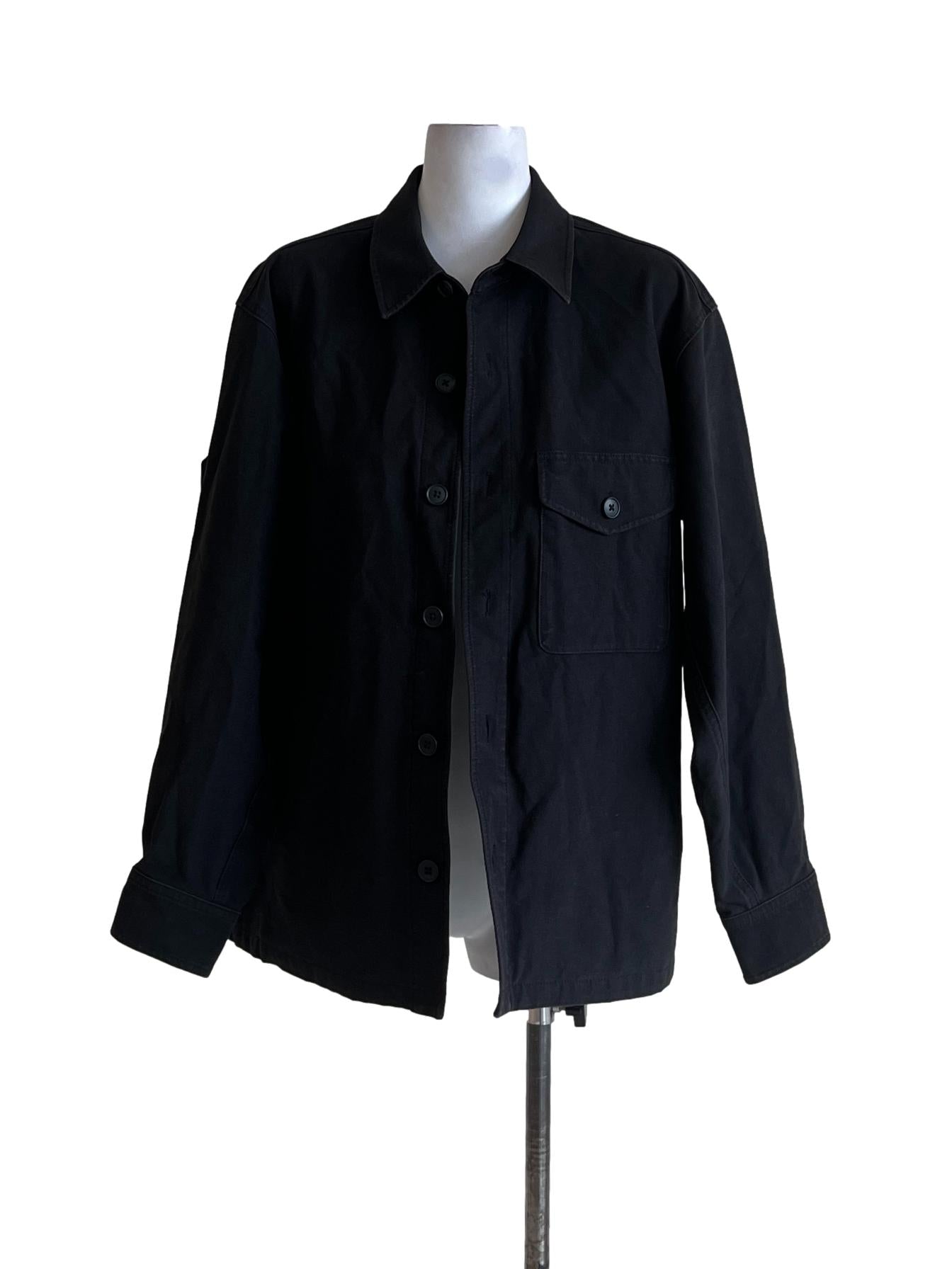 Coal Black Collar Coat Jacket