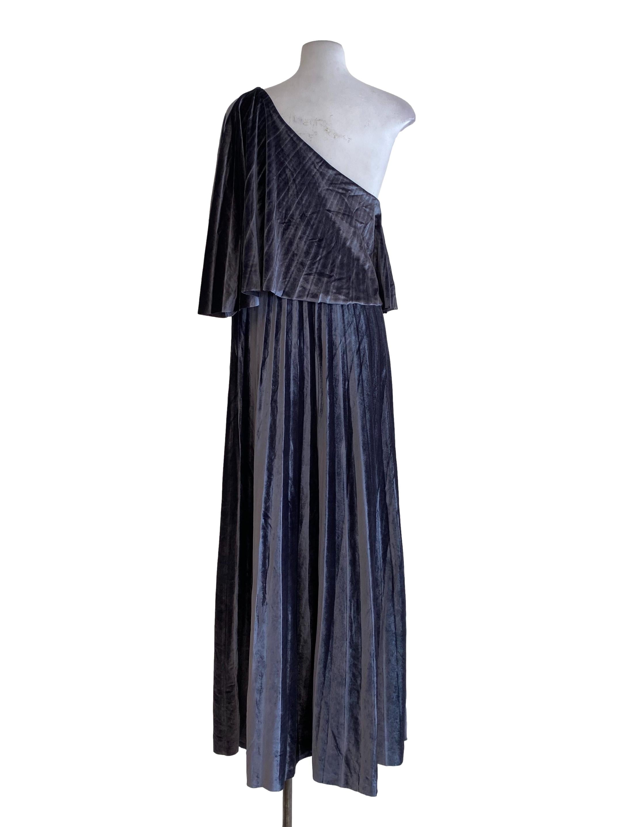 Porpoise Velvet Dress