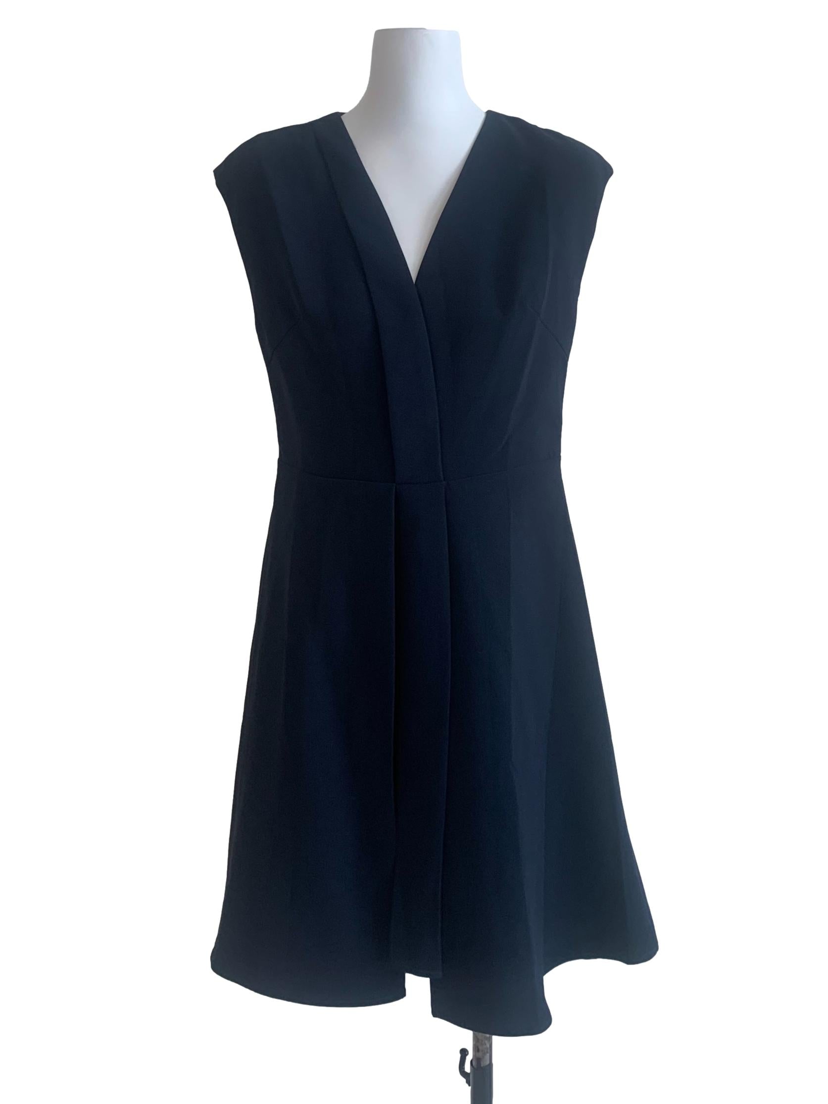 Berry Blue V Neck Dress