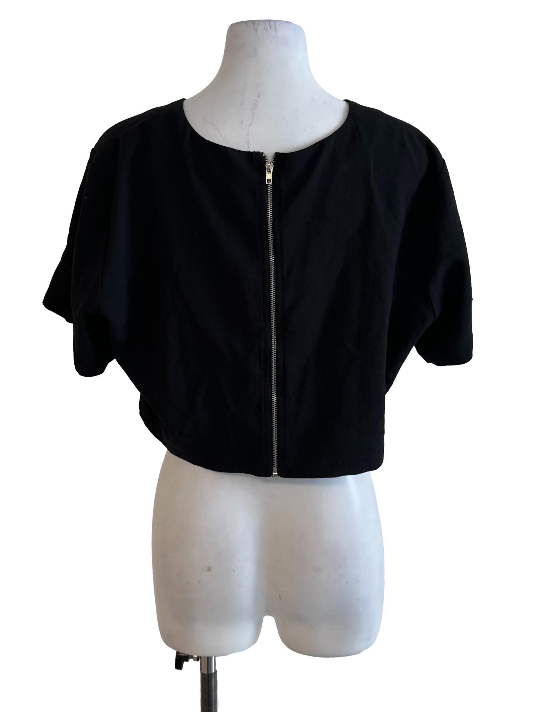 Onyx Black Knot Short Sleeve Top