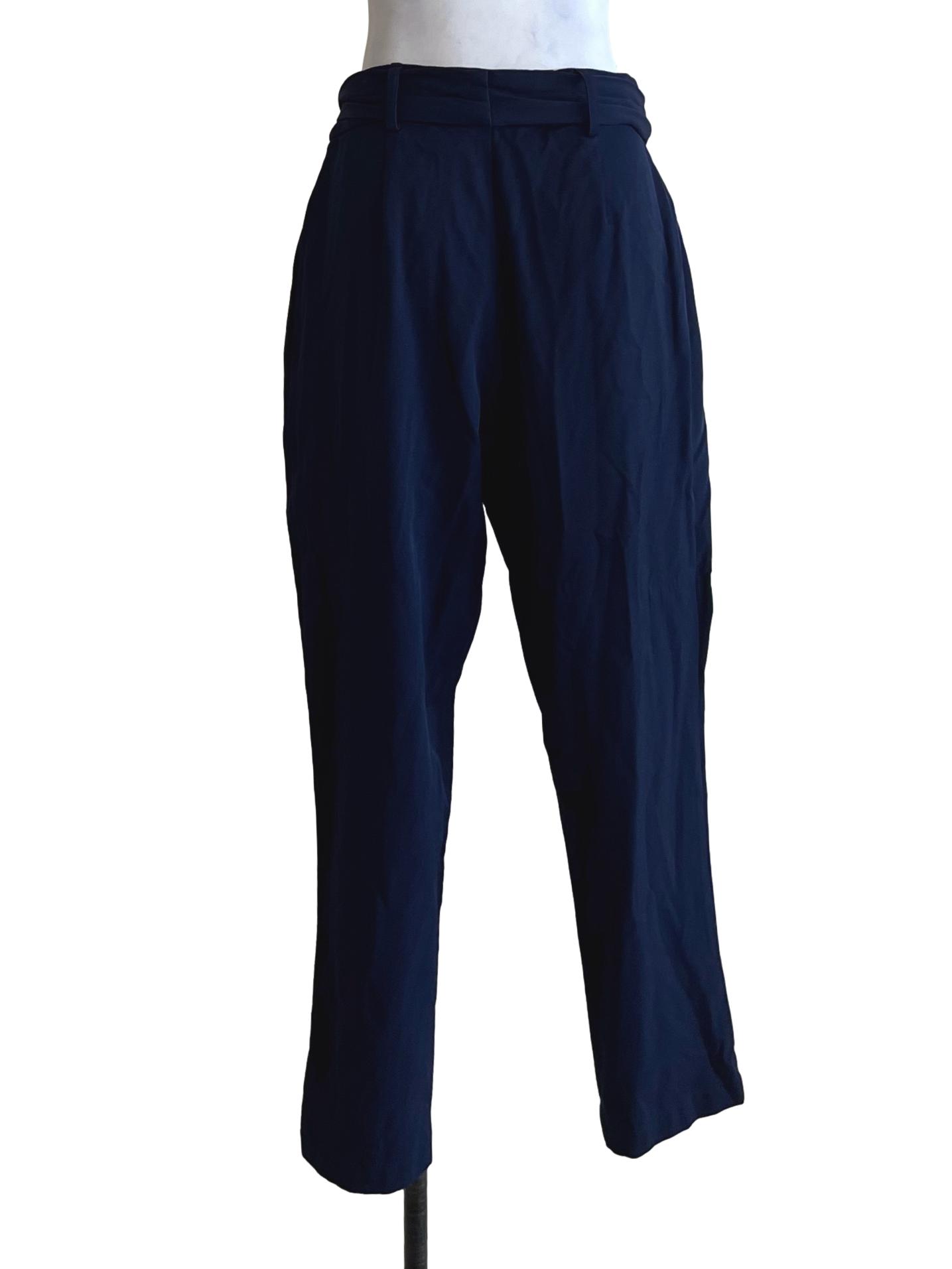 Navy Blue Plain Formal Pants