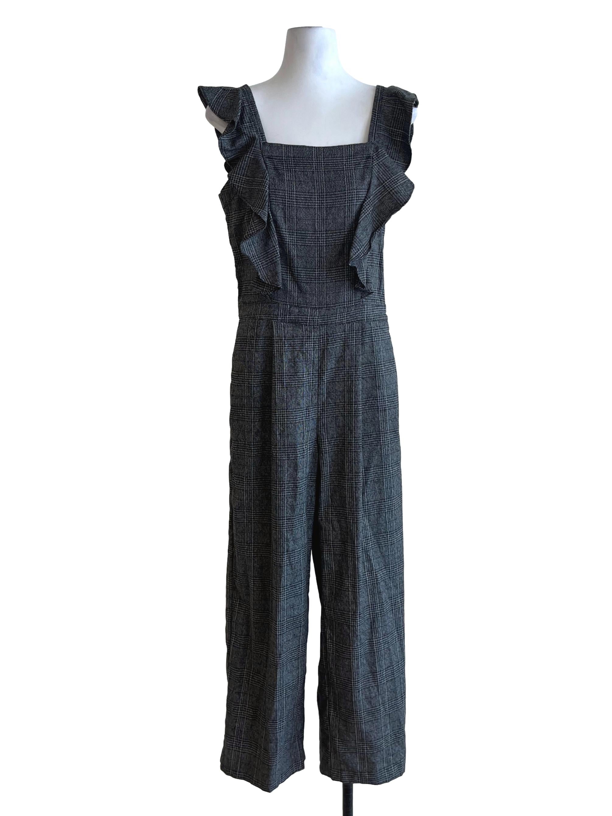 Black Tartan Jumpsuit