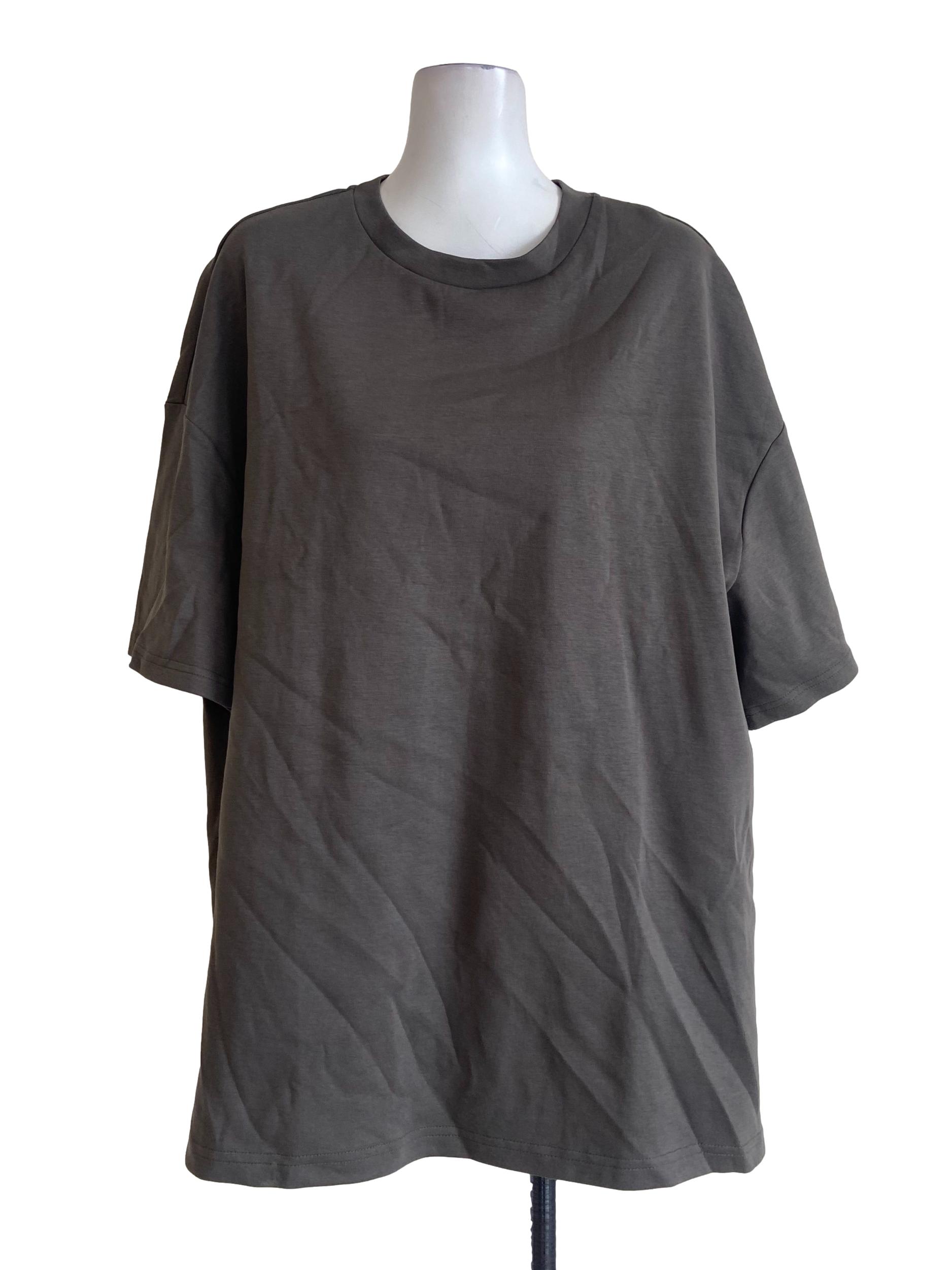 Fog Grey Twill Blouse