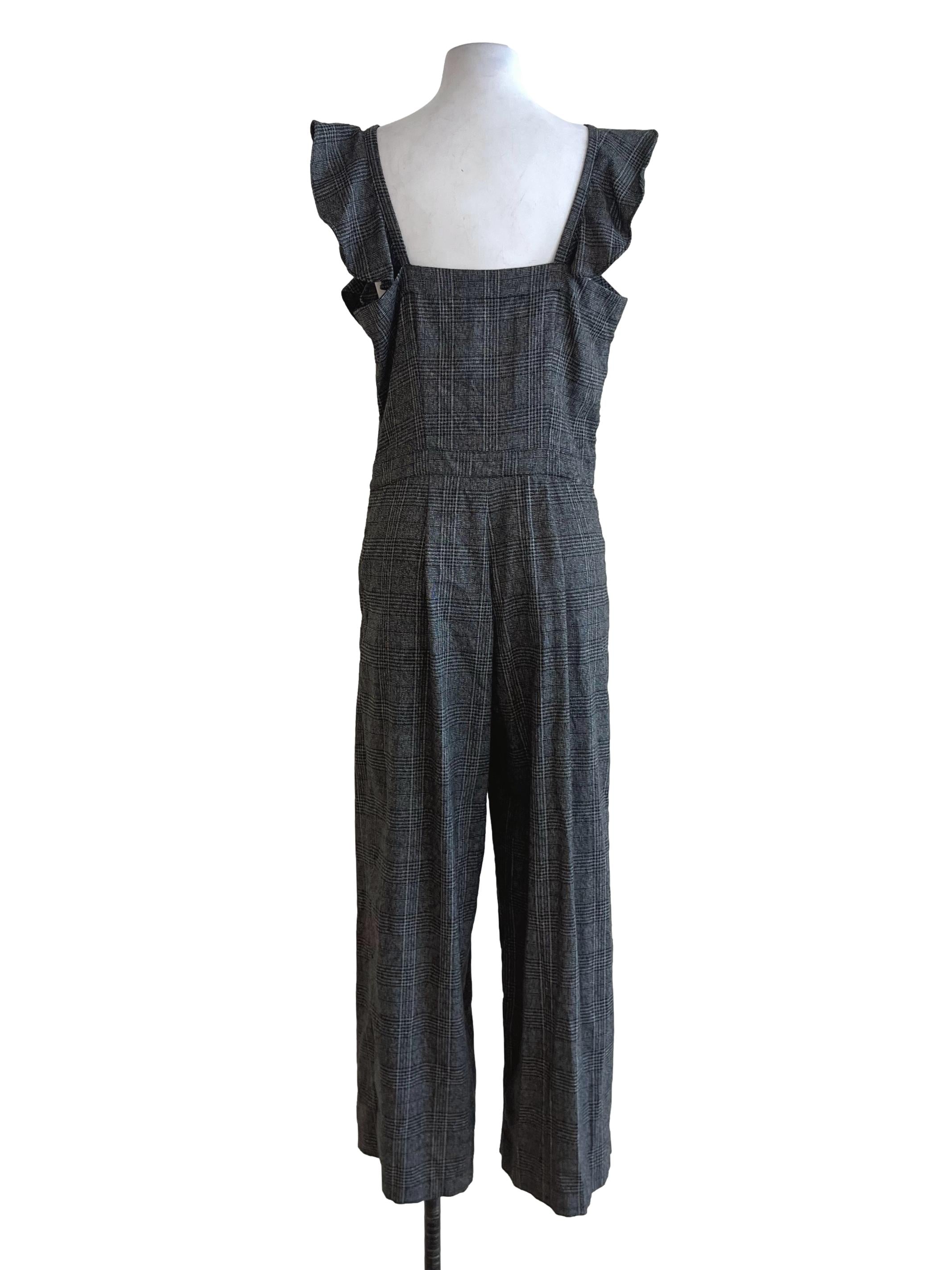 Black Tartan Jumpsuit
