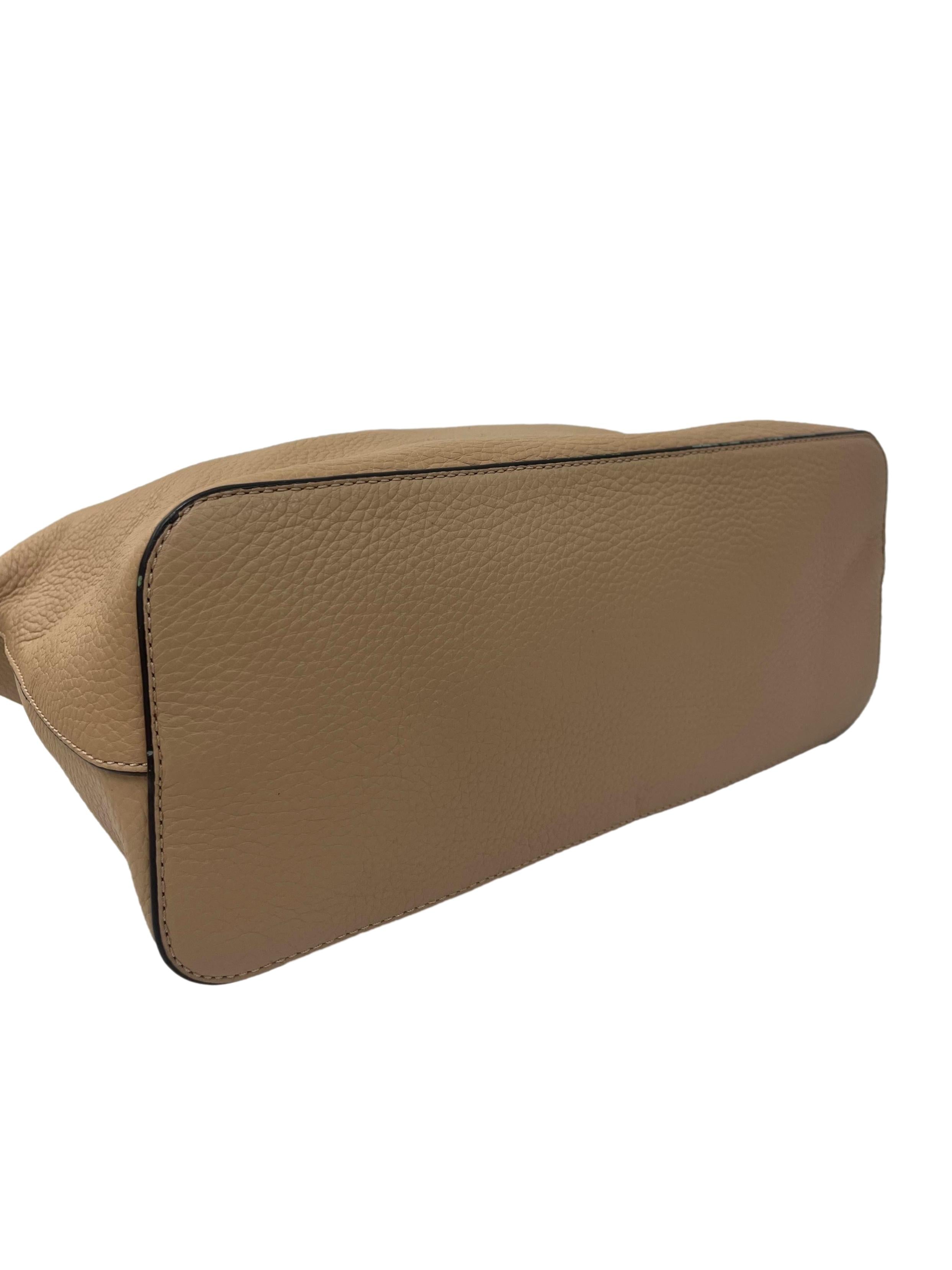 Sand Leather Taylor Satchel Handbag With Detachable Straps CSN