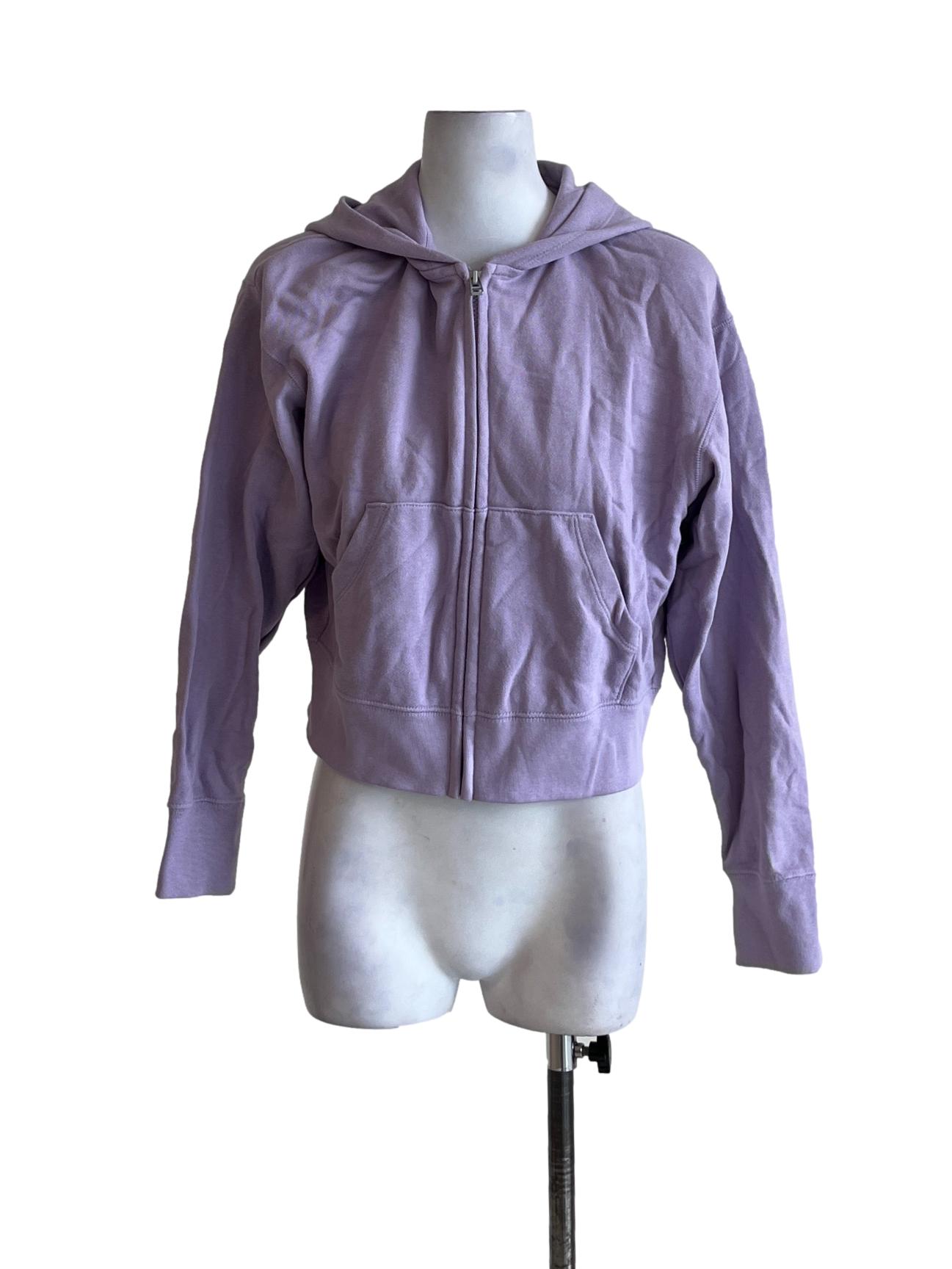 Lilac Purple Crop Top Hoodies