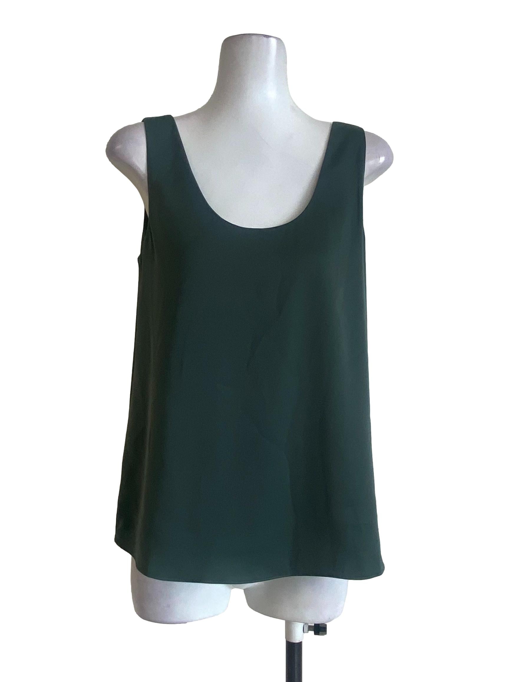 Crocodile Green Sleeveless Top LB