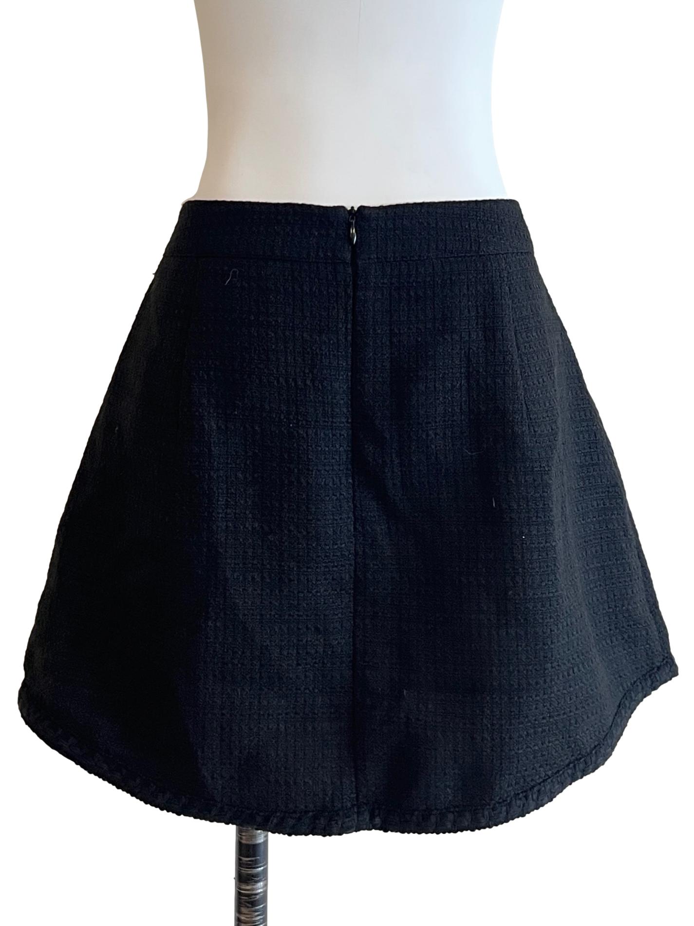 Pitch Black Tweed Skorts