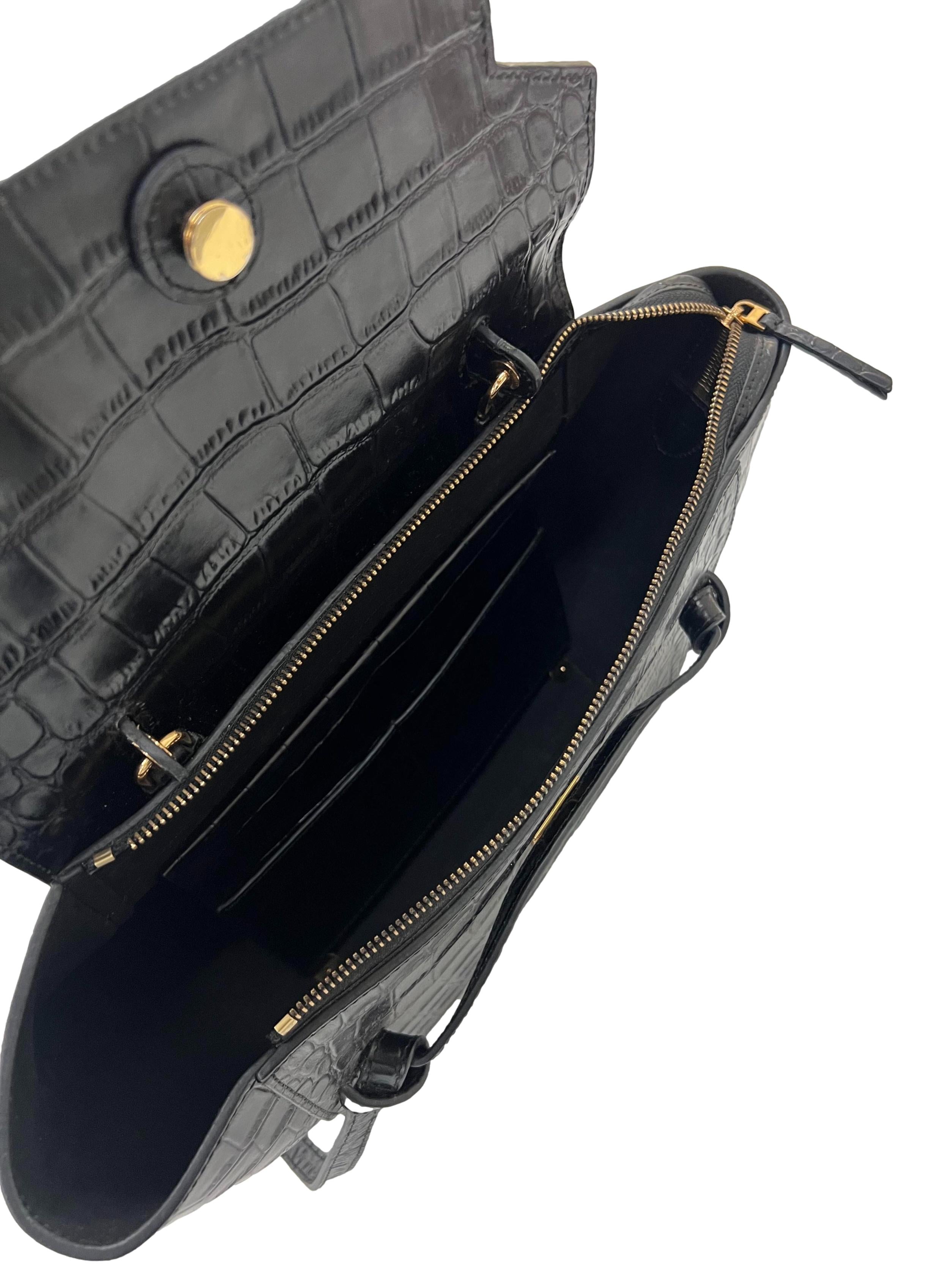 Black Drummed Calfskin Bag