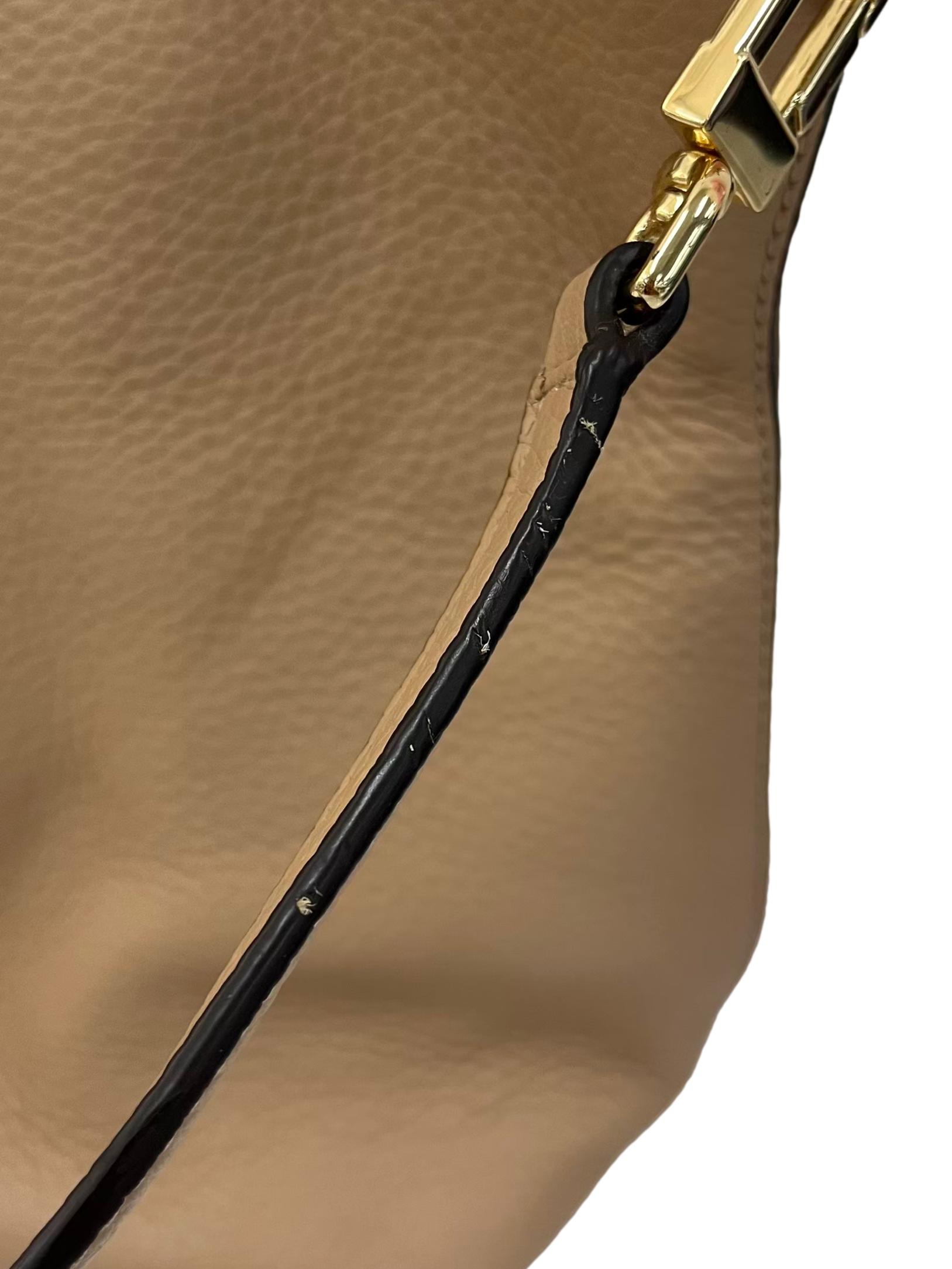 Sand Leather Taylor Satchel Handbag With Detachable Straps CSN