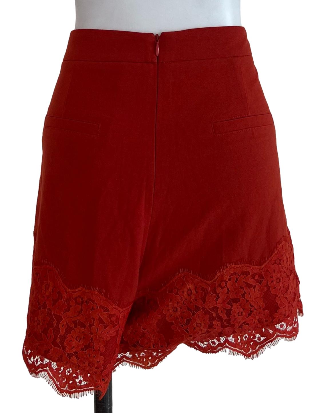 Orange Lace Short Pants