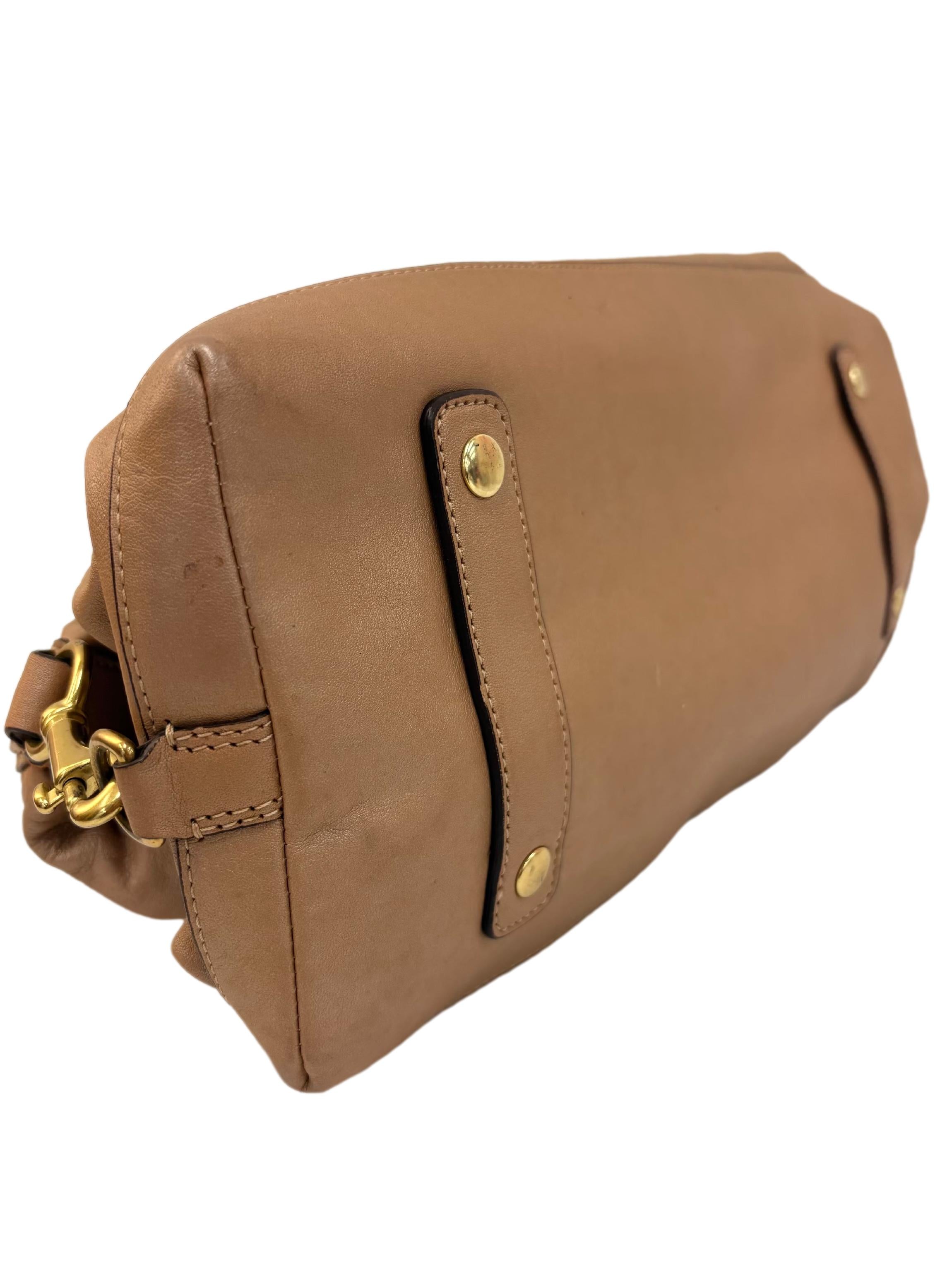 Tan Madison Sabrina Satchel Bag