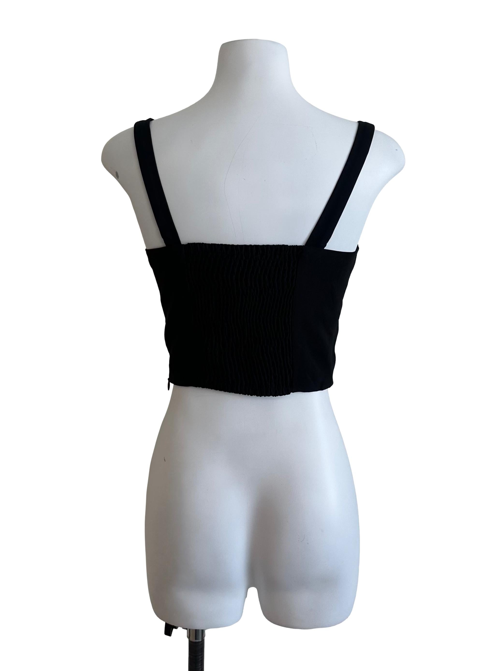Raven Black Sweetheart Fitted Top
