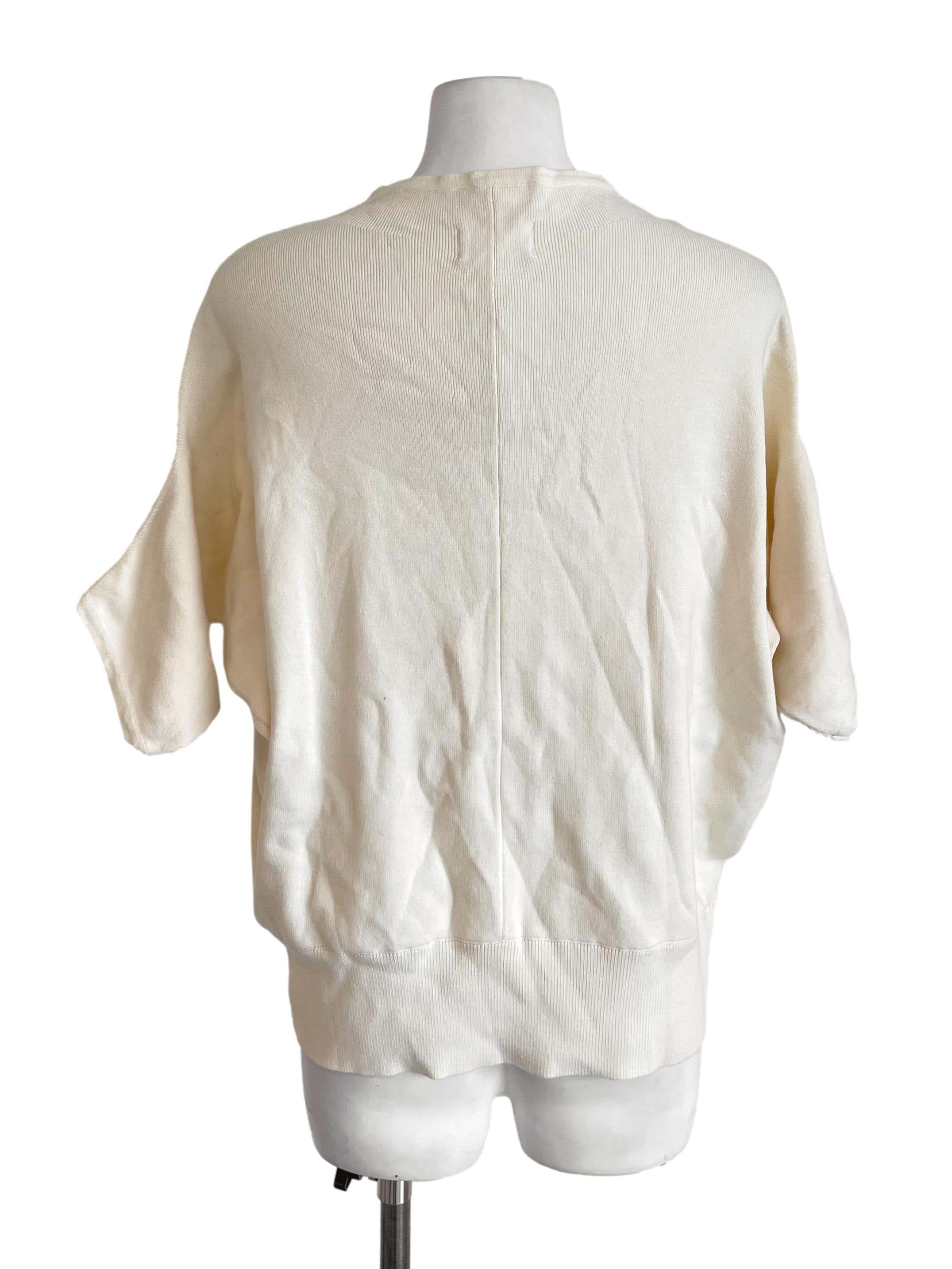 Cream Batwing Knit Top OSN