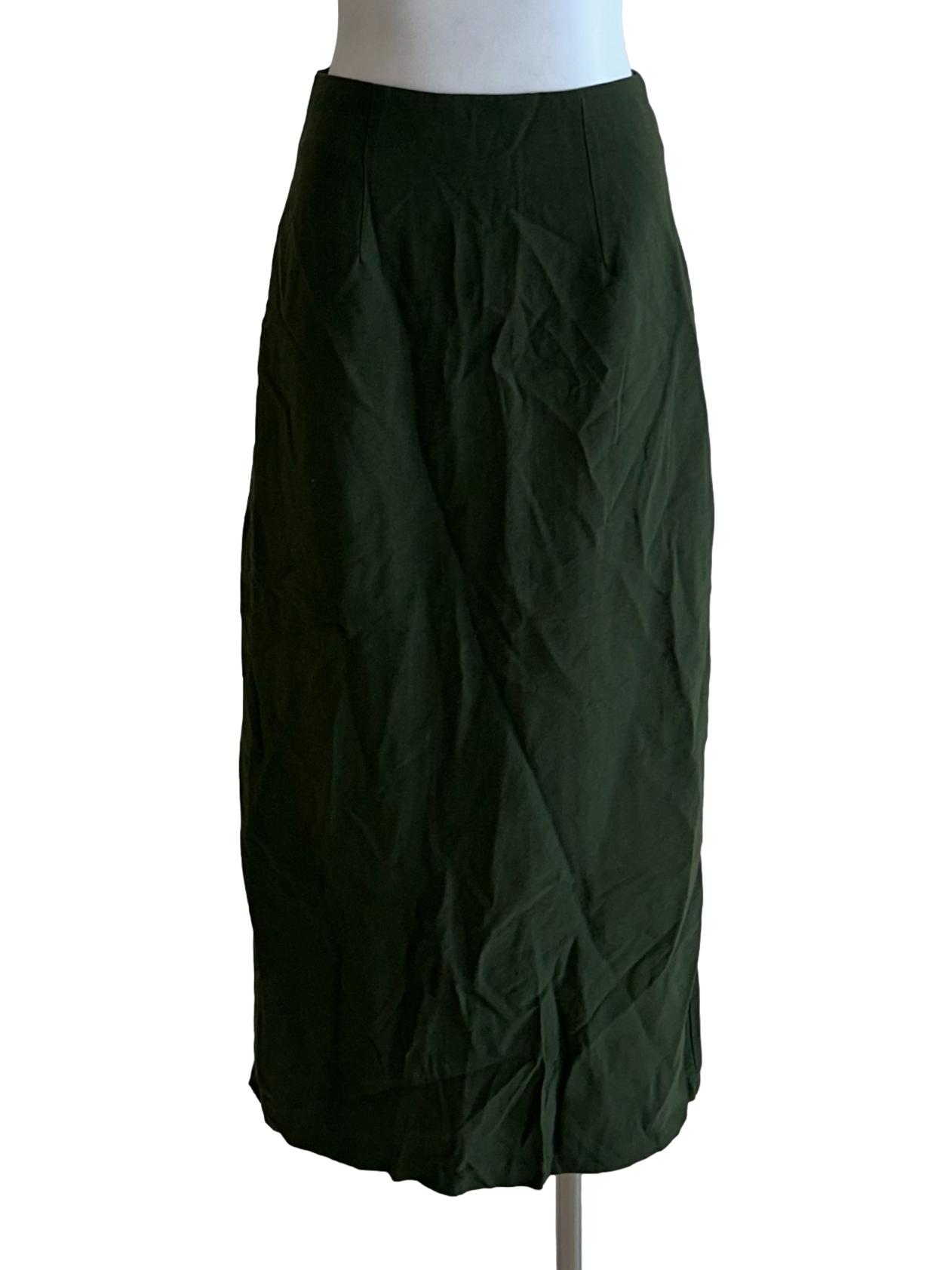 Seaweed Green A-Line Skirt
