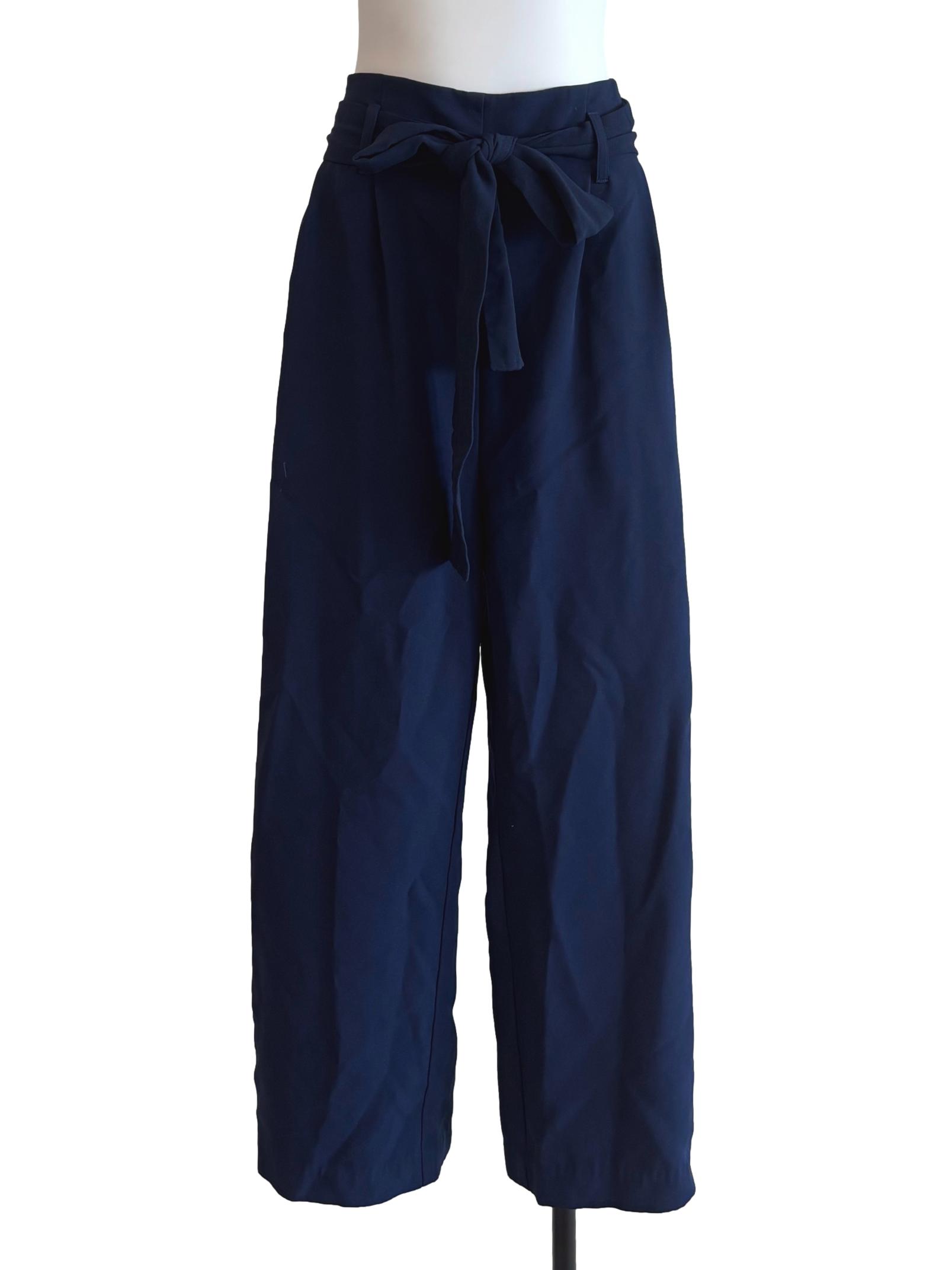 Navy Blue Straight Pants