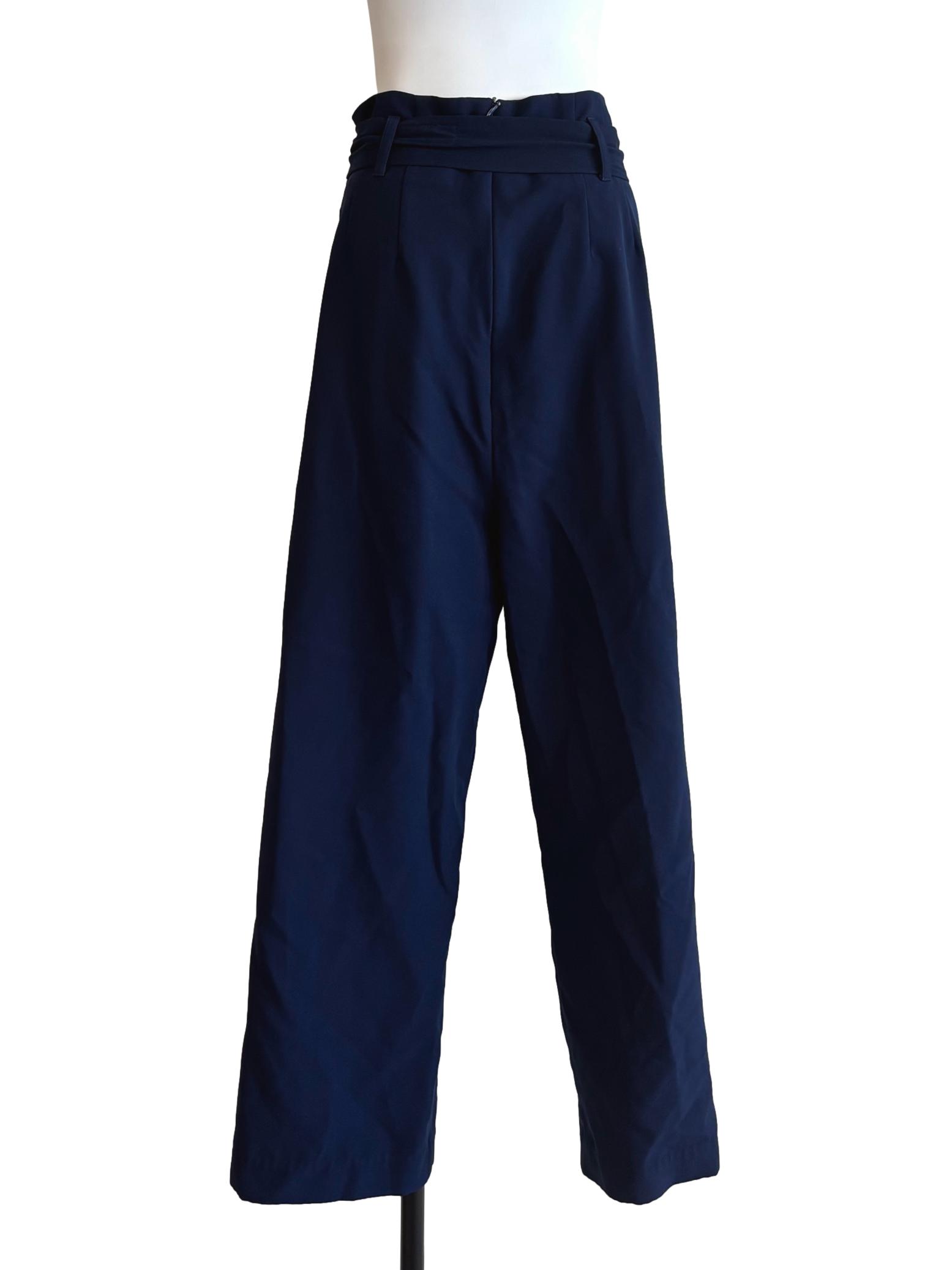 Navy Blue Straight Pants