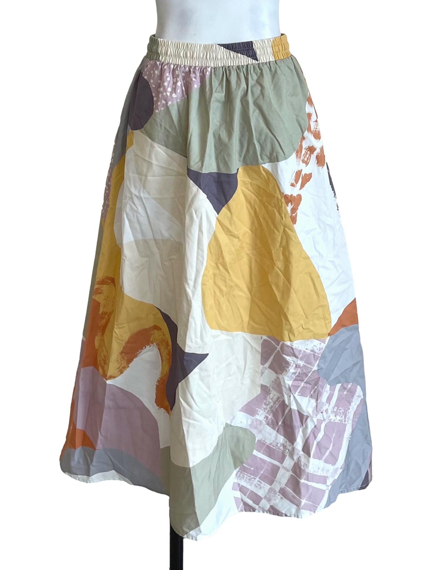Al Fresco Organic Cotton Midi Skirt OSN