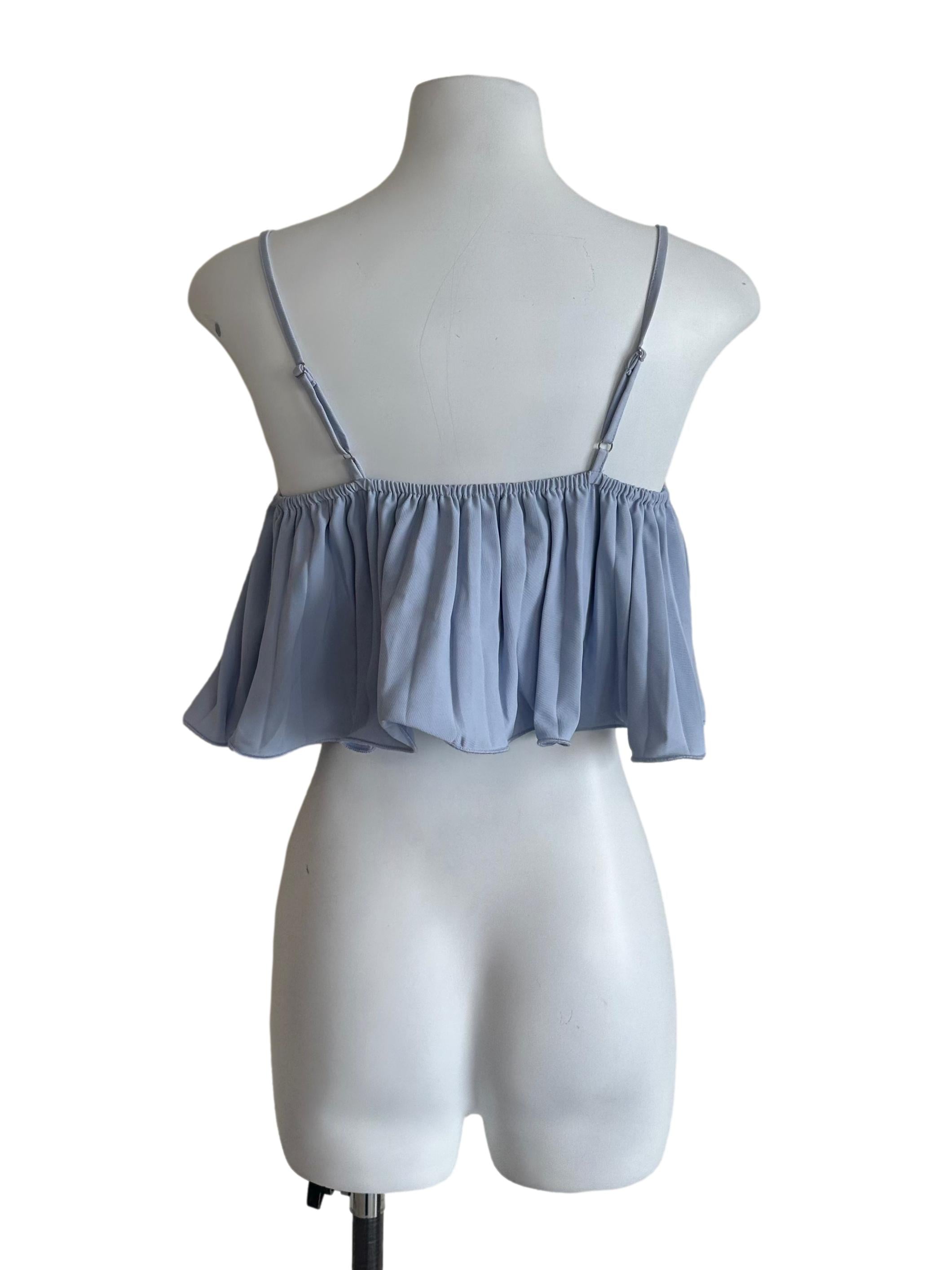 Light Blue Babydoll Top