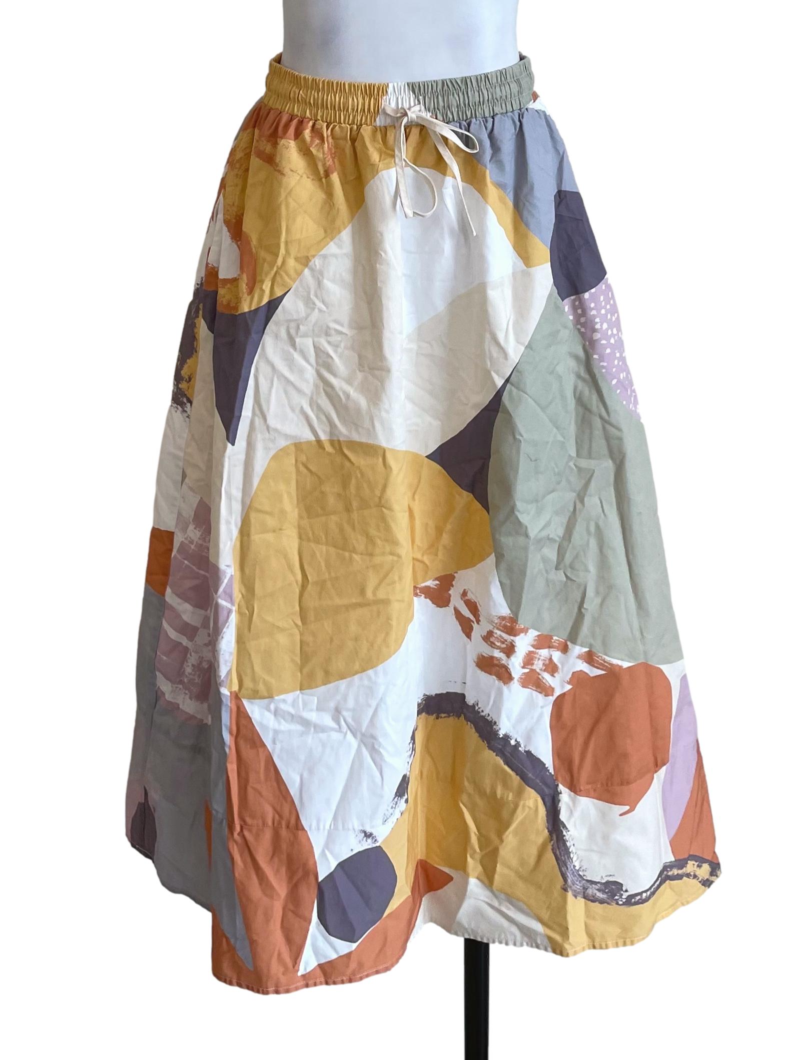 Al Fresco Organic Cotton Midi Skirt OSN