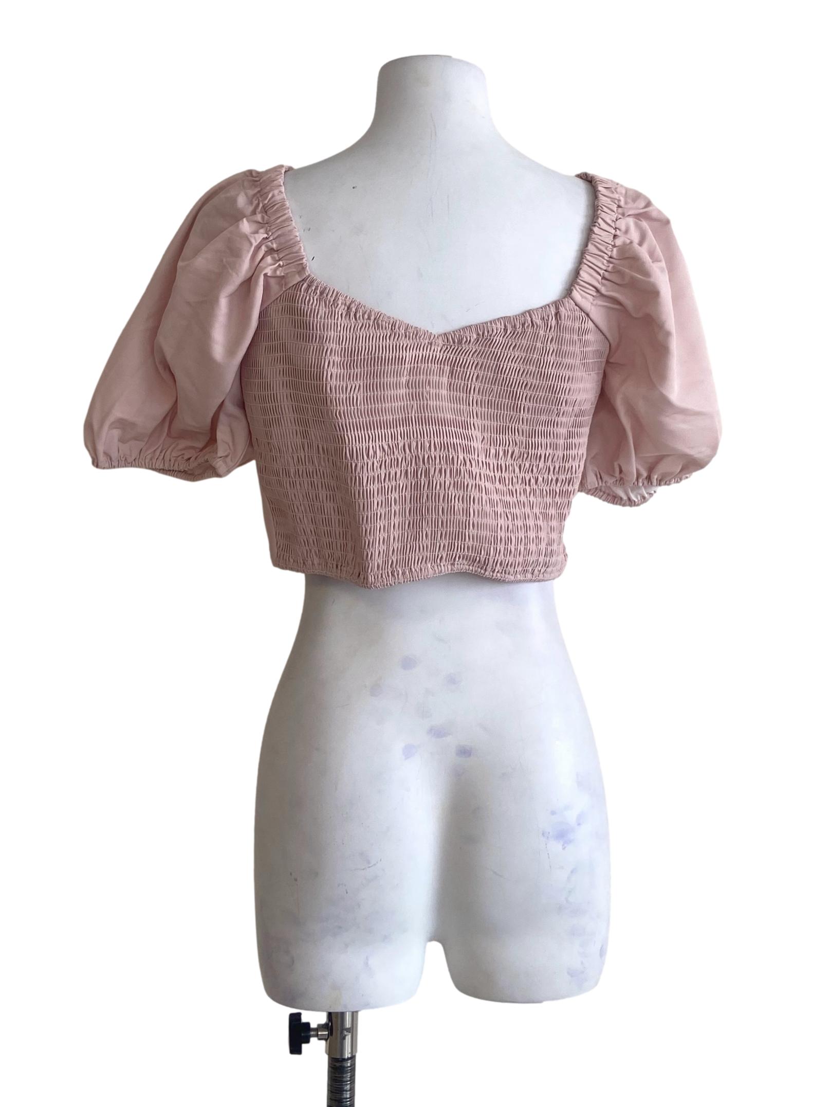 Lemonade Pink Square Neck Crop Top TCL