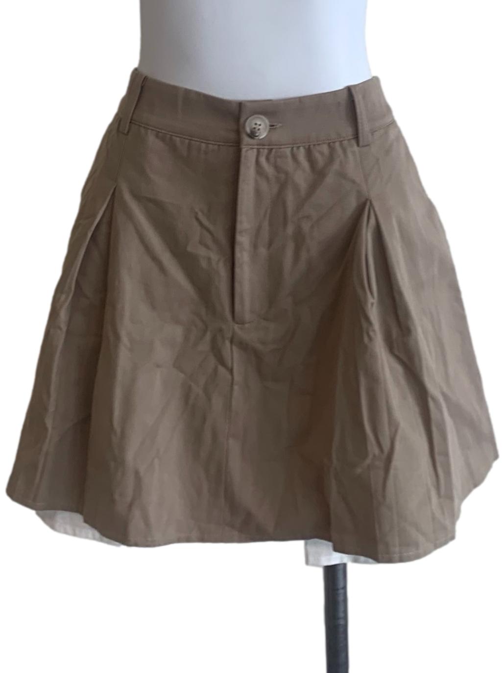 Hazelnut Brown Mini Skirt