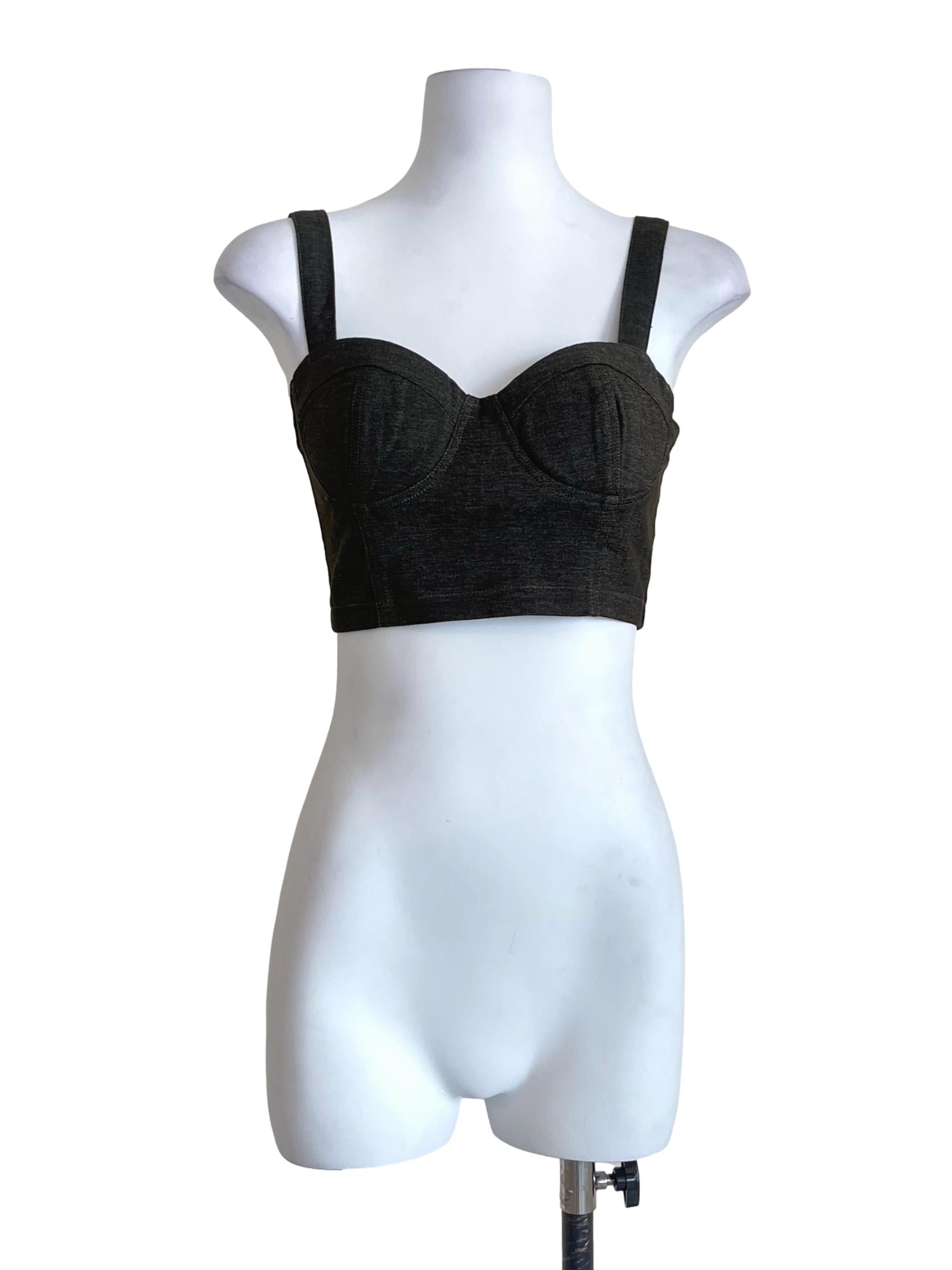 Charcoal Black Spaghetti Strap Top