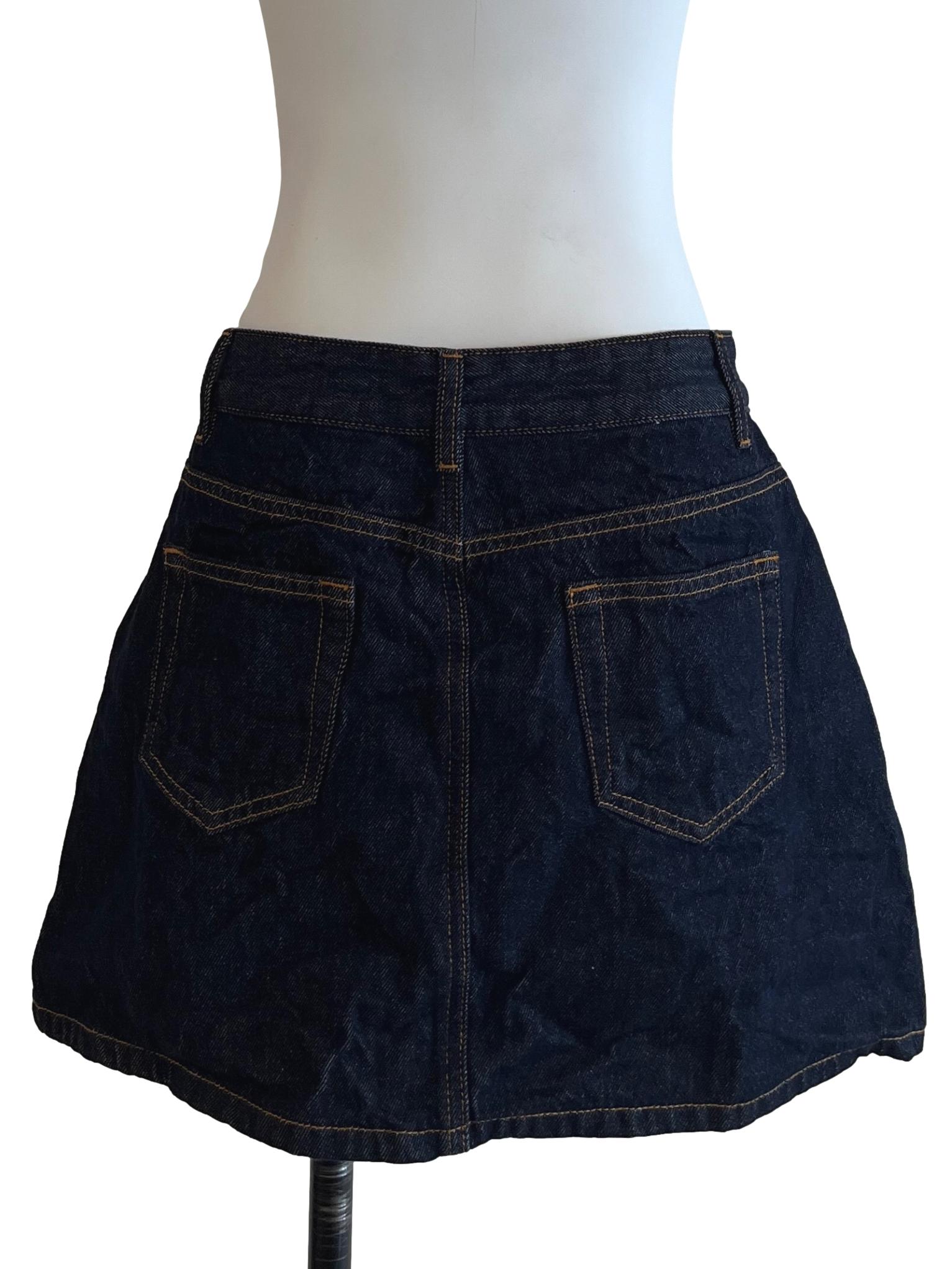 Dark Denim Blue Skorts