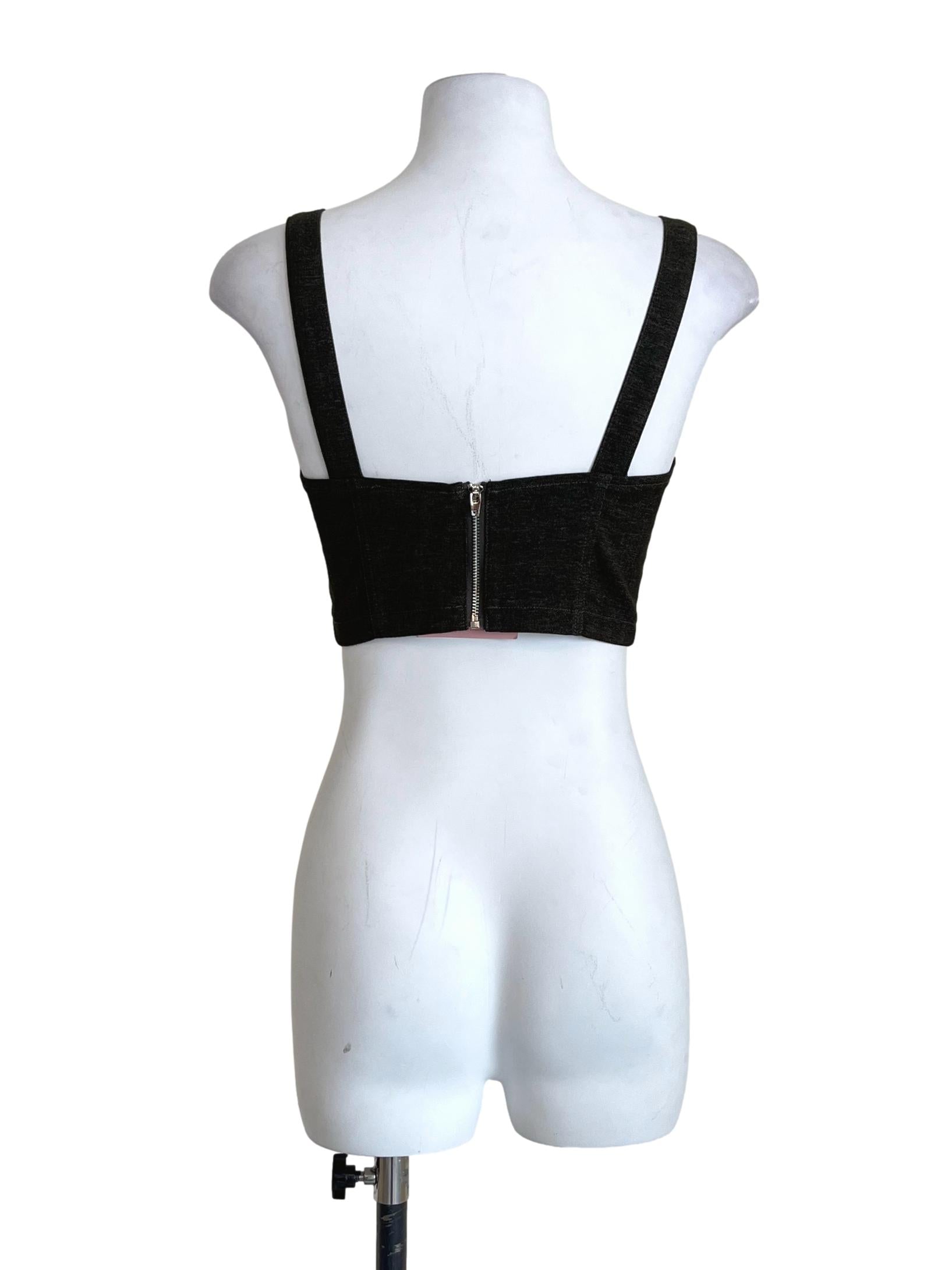 Charcoal Black Spaghetti Strap Top