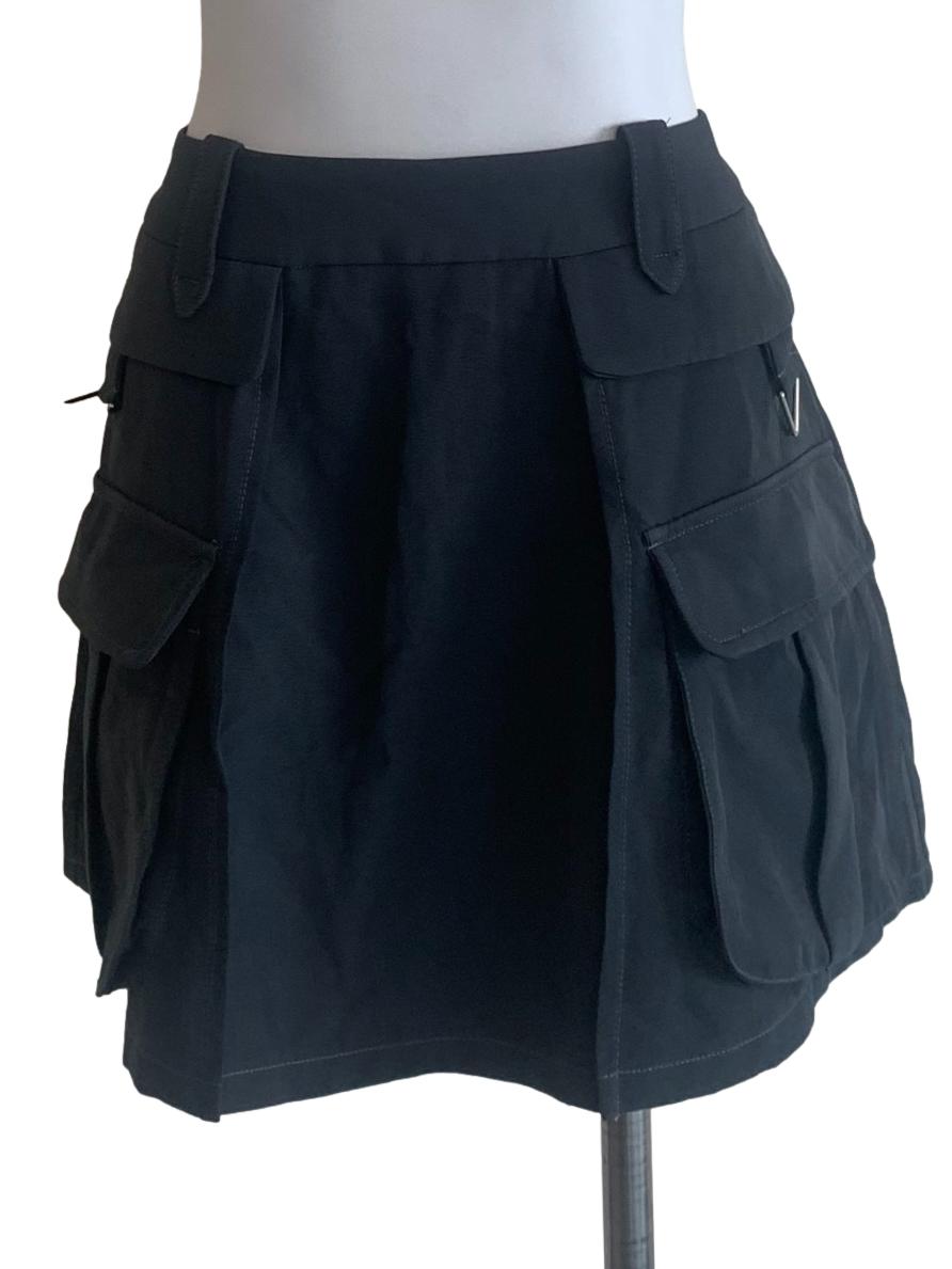 Anchor Grey Cargo Mini Skirt