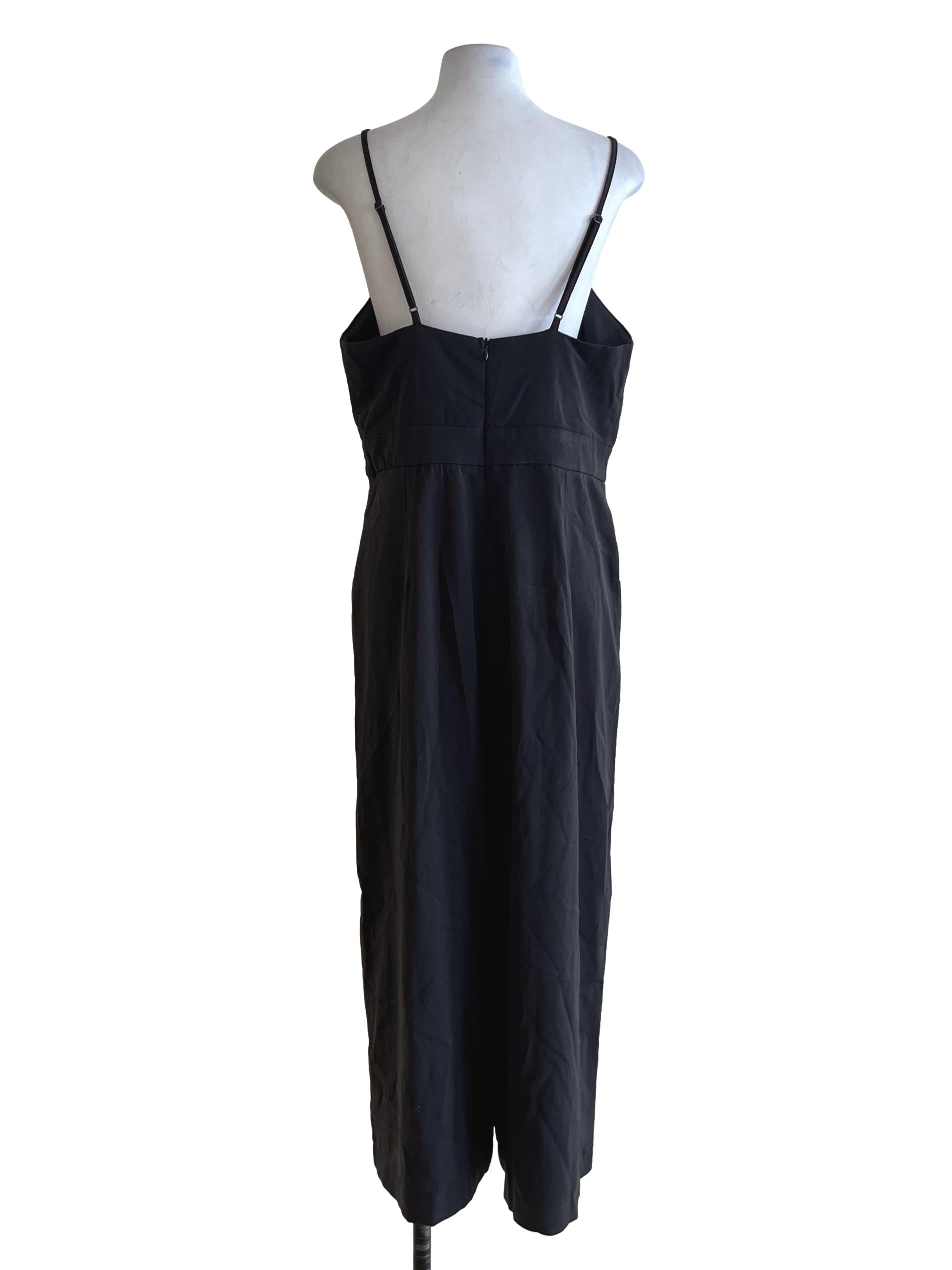 Shadow Grey Spaghetti Strap Jumpsuit