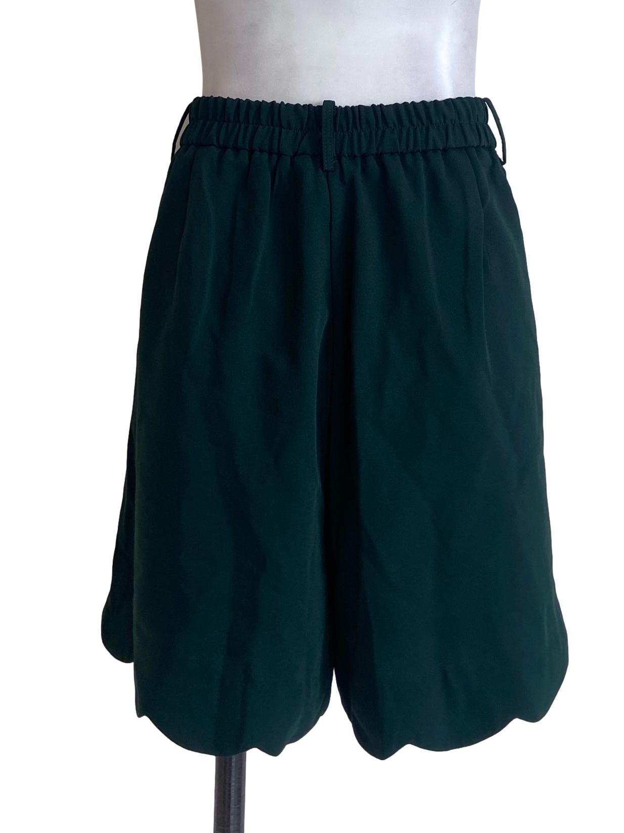 Emerald Green Twill Short Pants