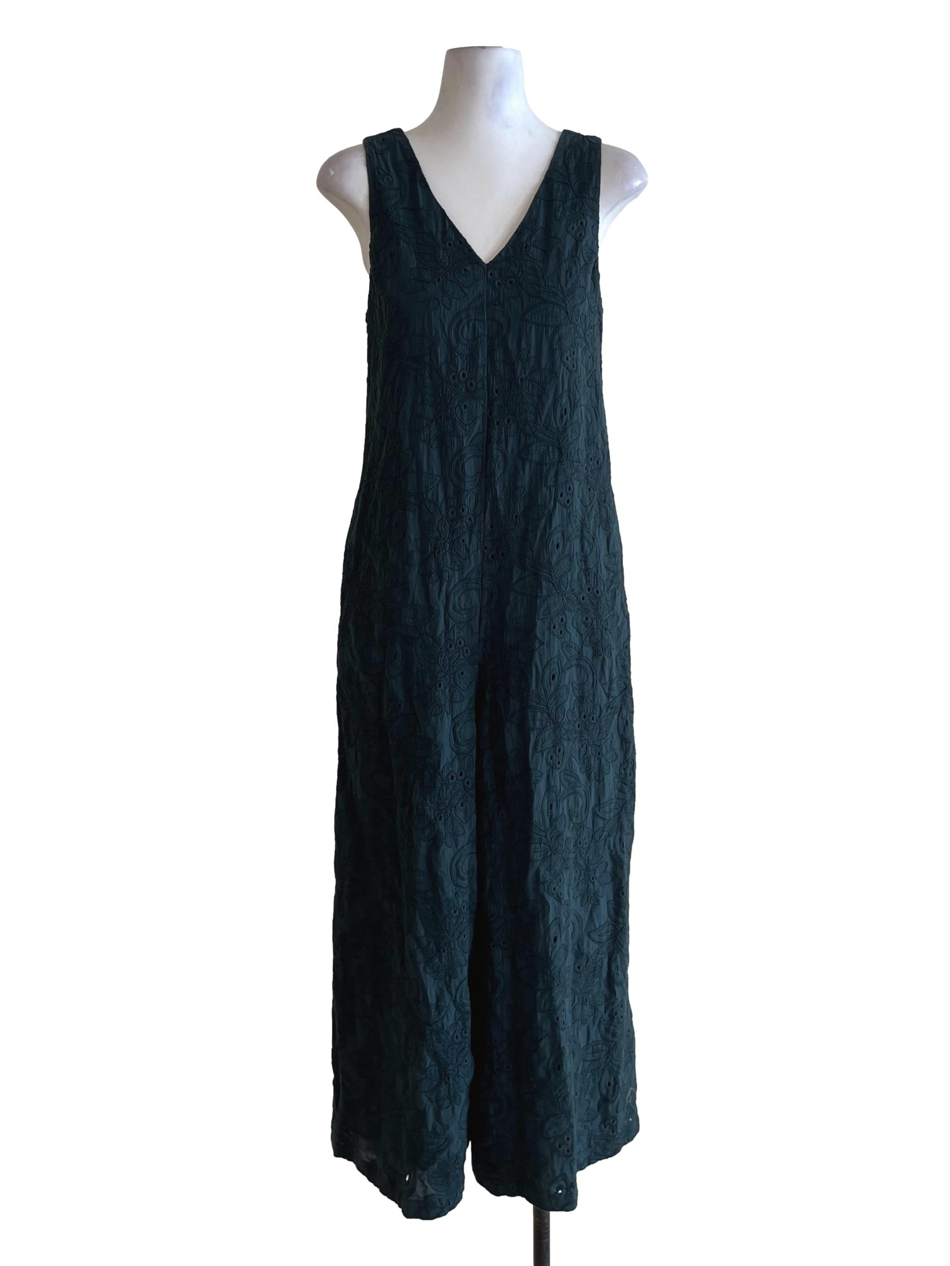 Ocean Blue V-Neckline Jumpsuit