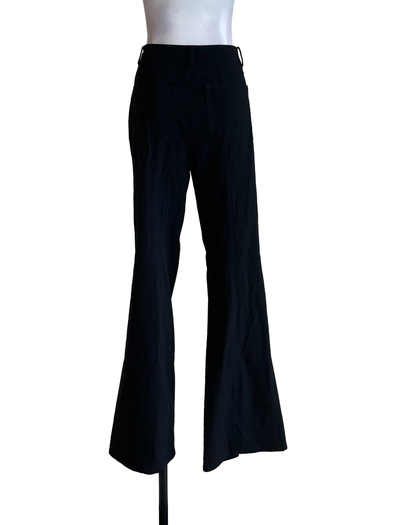 Black Slacks Flare Pants