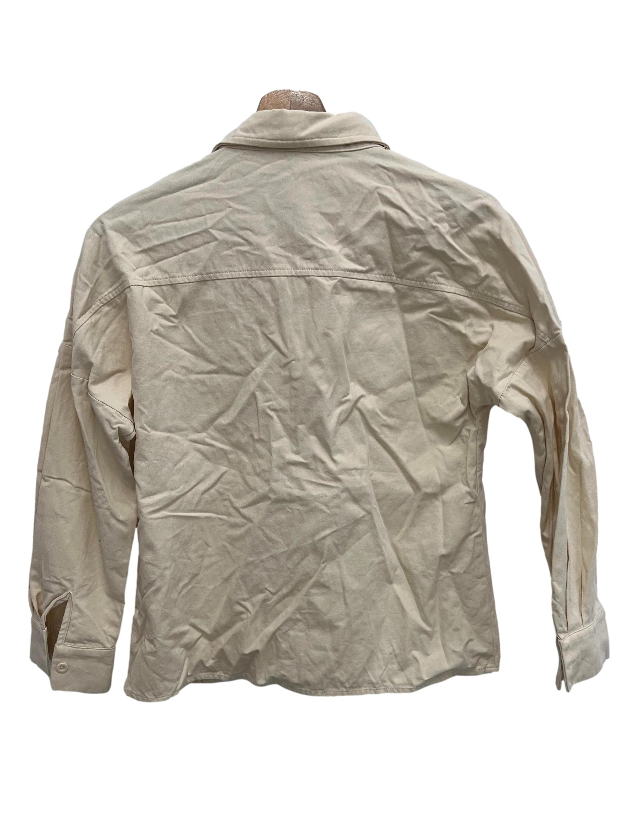 Ohvola Beige Button Down Collared Shirt