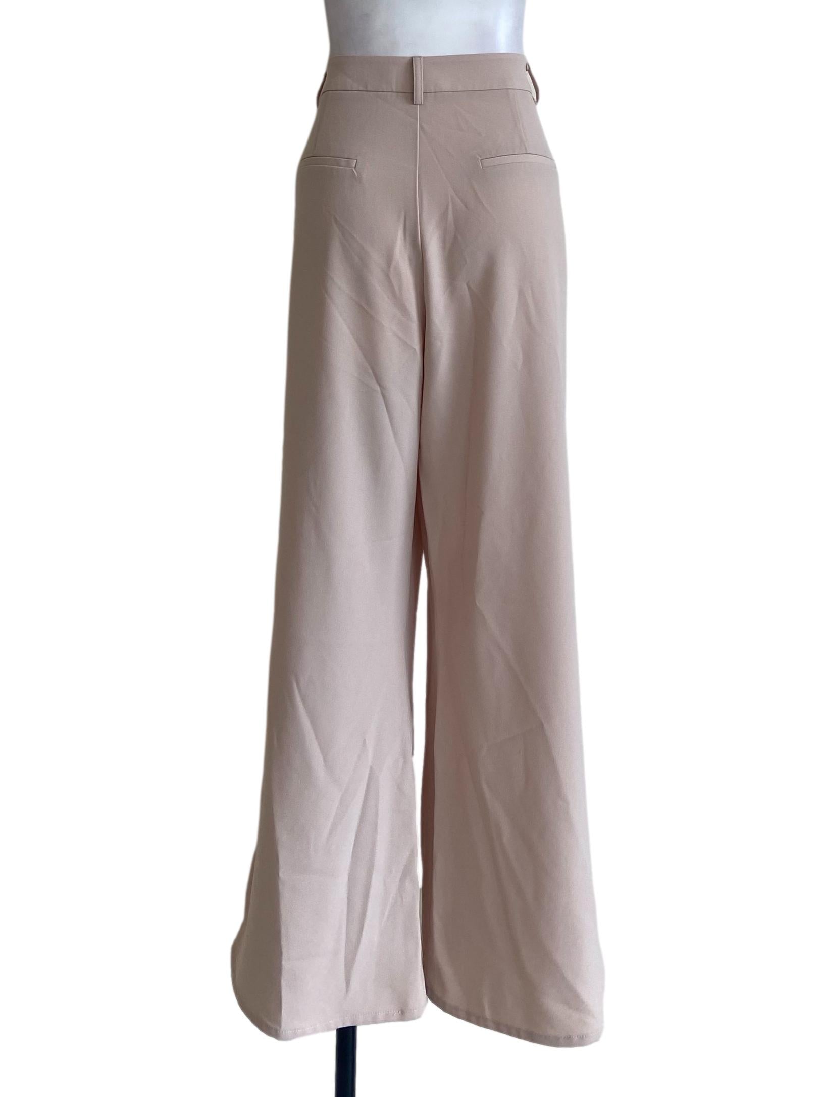 Lace Beige Twill Formal Pants LB
