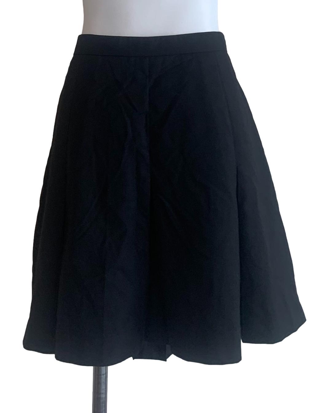 Black A-Line Mini Skirt