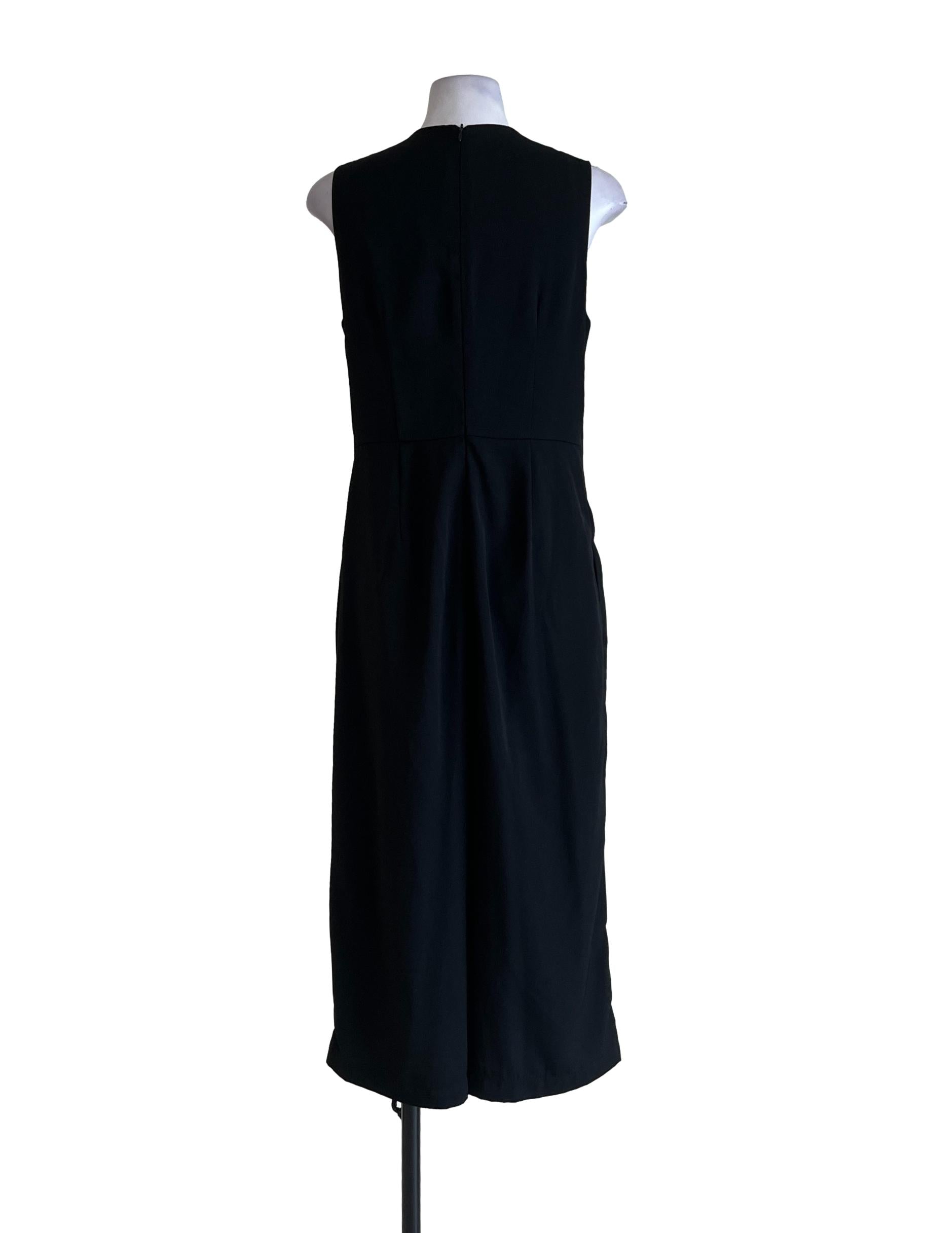 Black Long Vest Jumpsuits