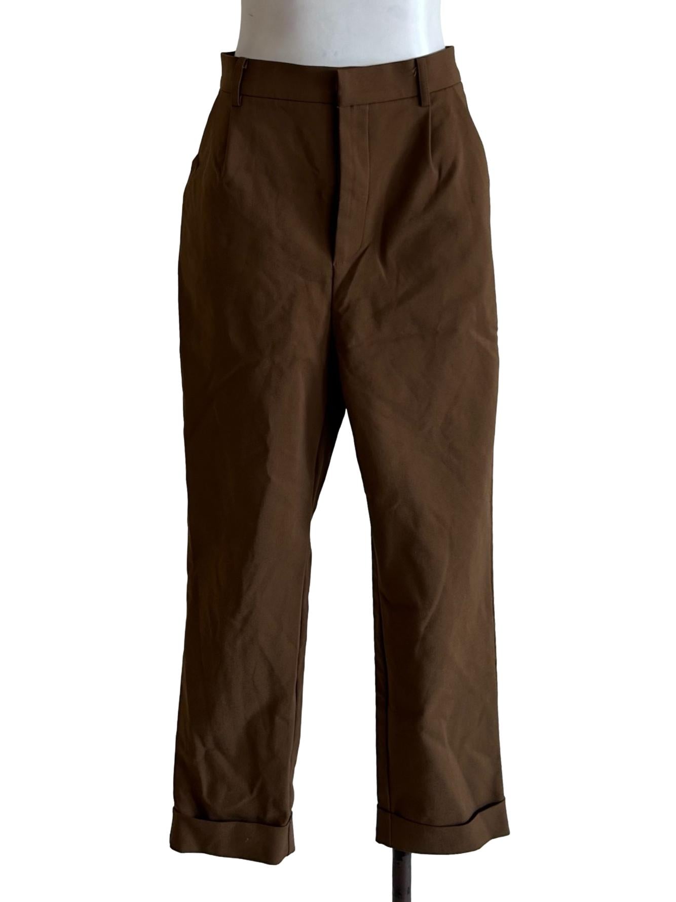 Penny Brown Slim-Fit Pants